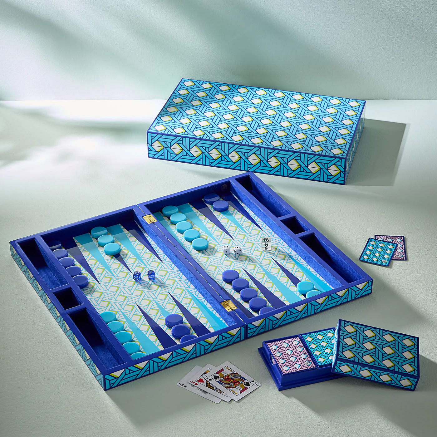 Basketweave Backgammon Set - Image 2