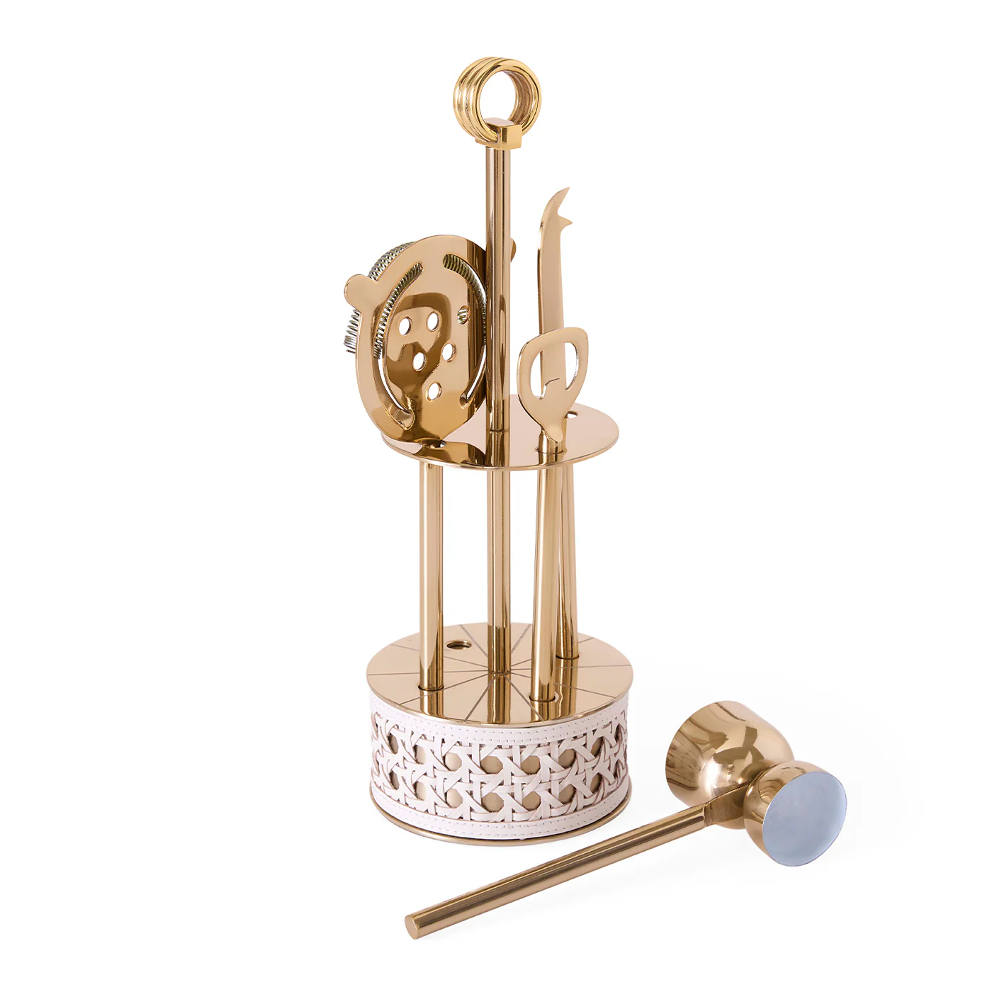 Basketweave Barware Set - Image 6