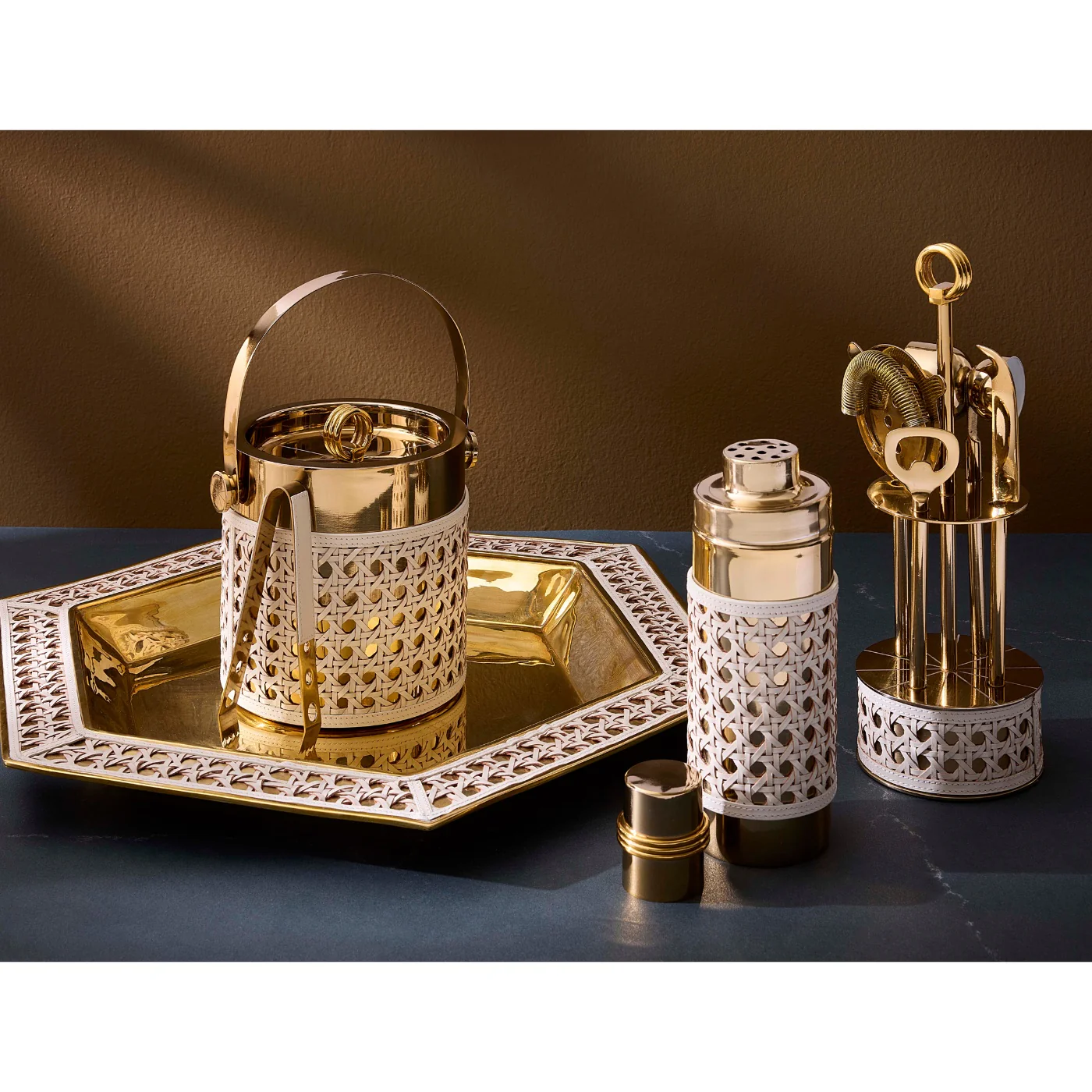 Basketweave Cocktail Shaker - Image 2