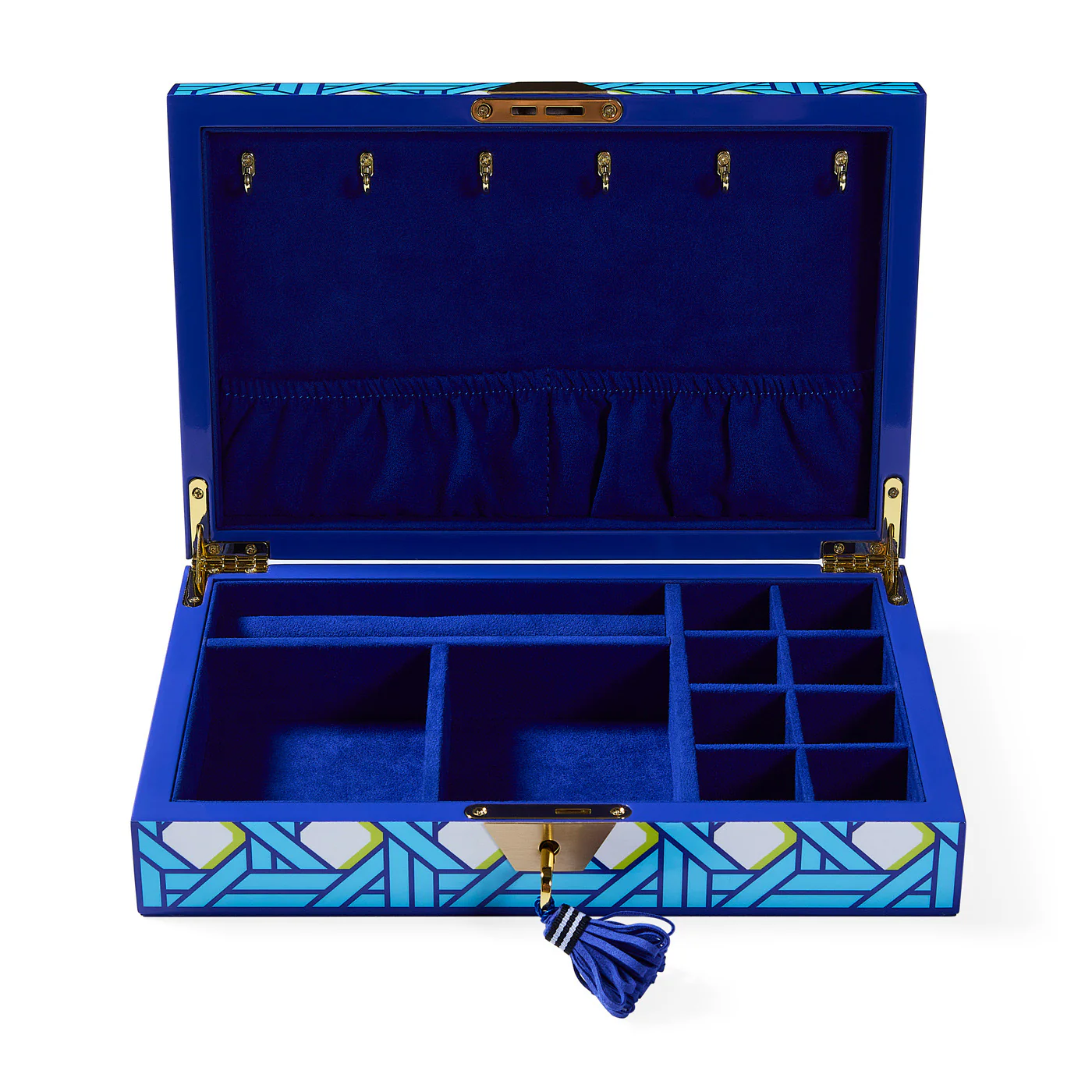 Basketweave Lacquer Jewelry Box - Image 5