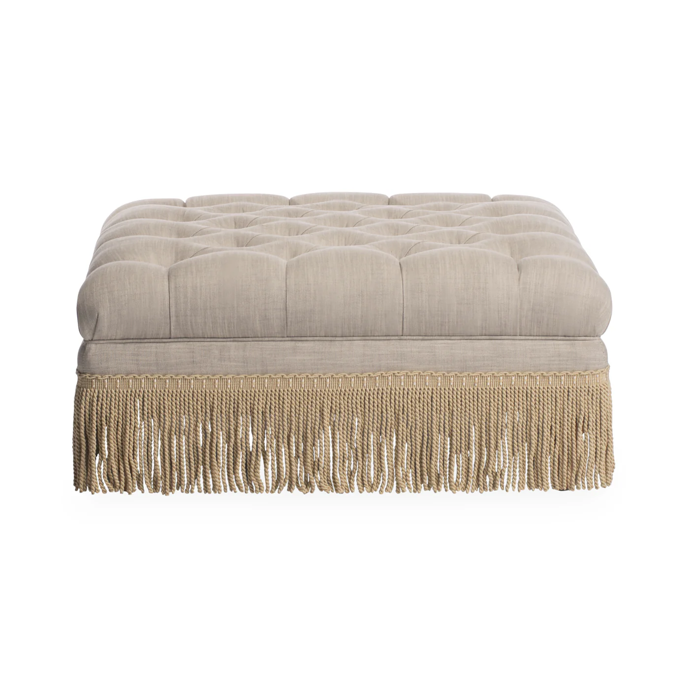 Baxter Ottoman with Bullion Fringe - Image 3