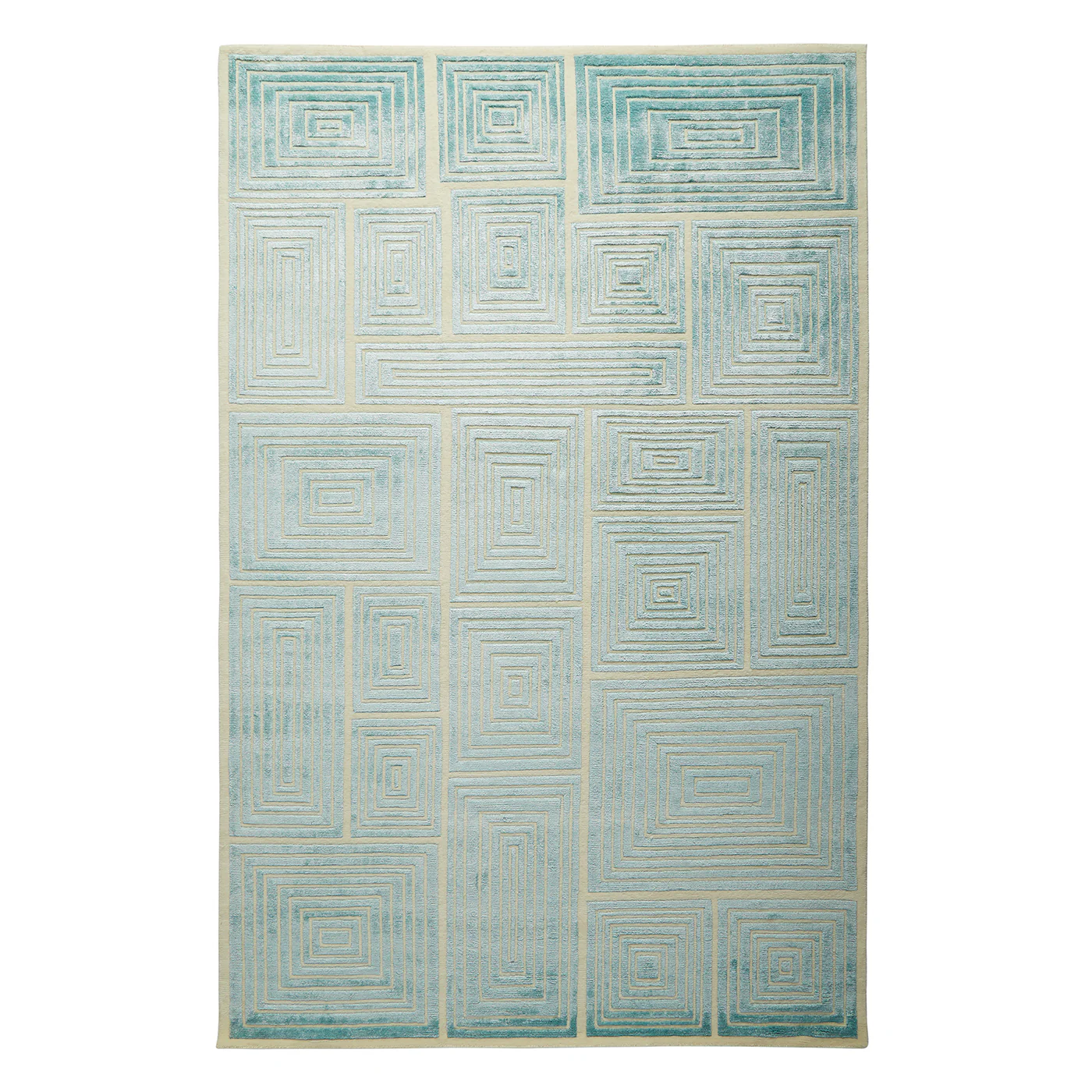 Blocks Hand-Knotted Rug