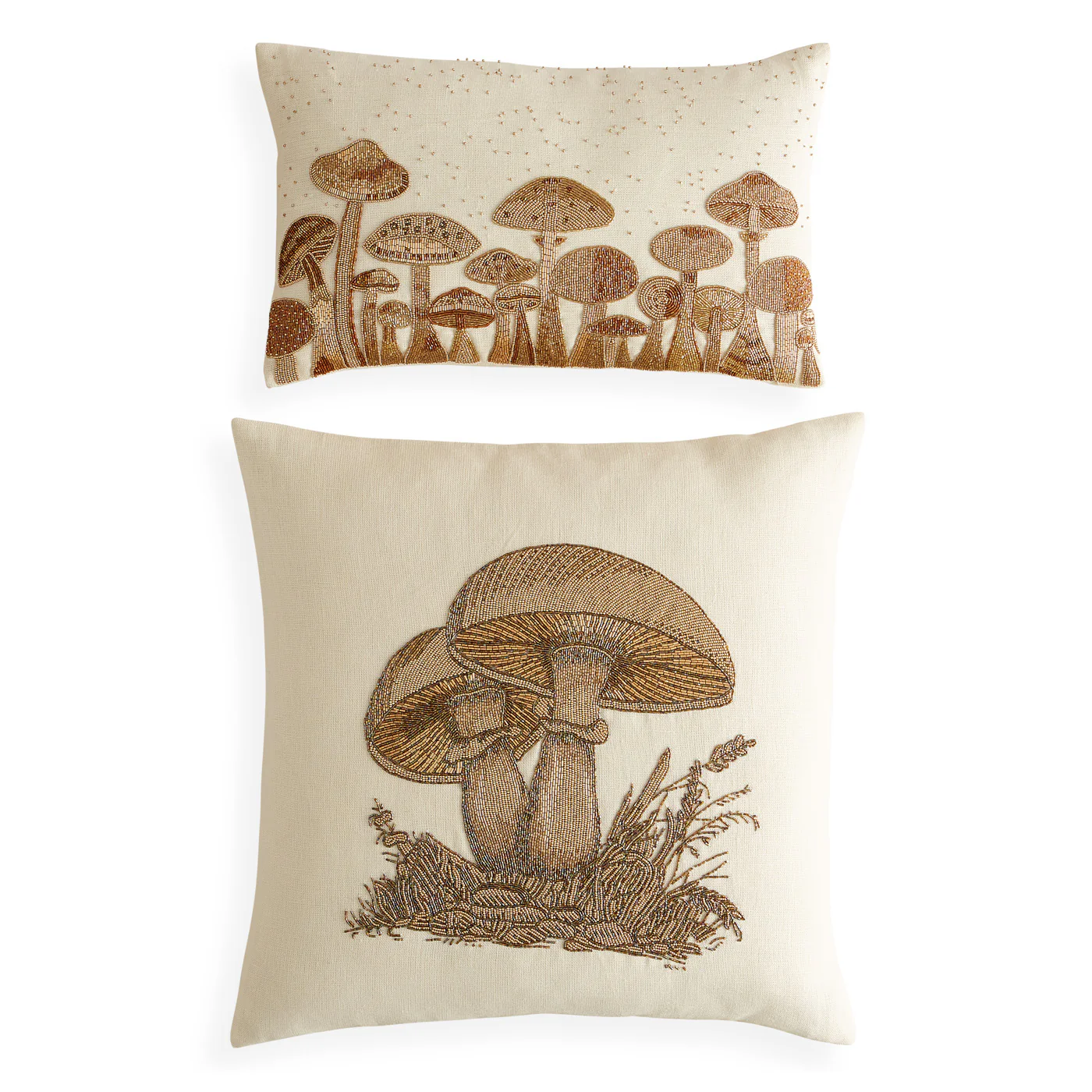 Botanist Large Mushrooms Beaded Cushion - Image 7