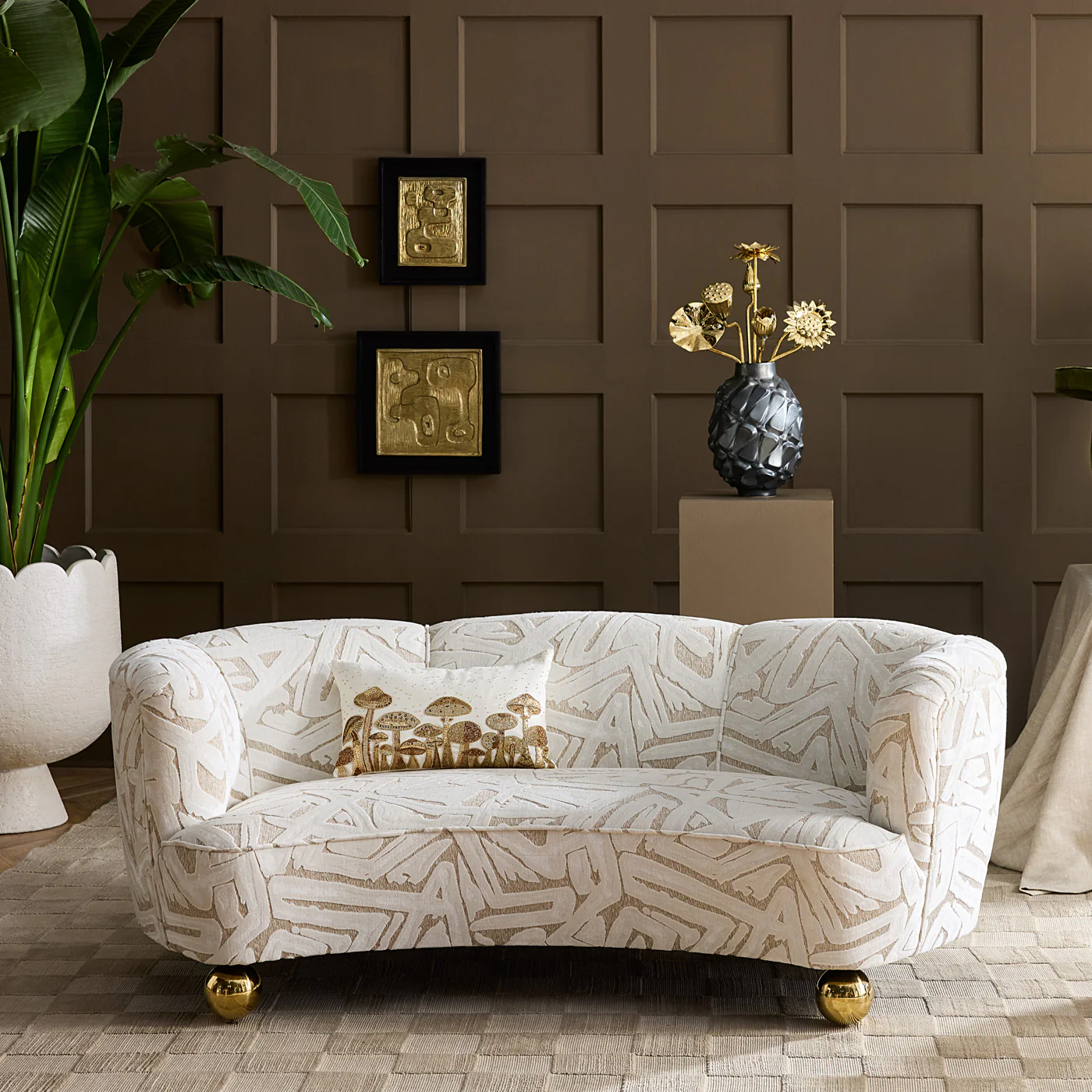 Botanist Mushroom Field Beaded Pillow - Image 2