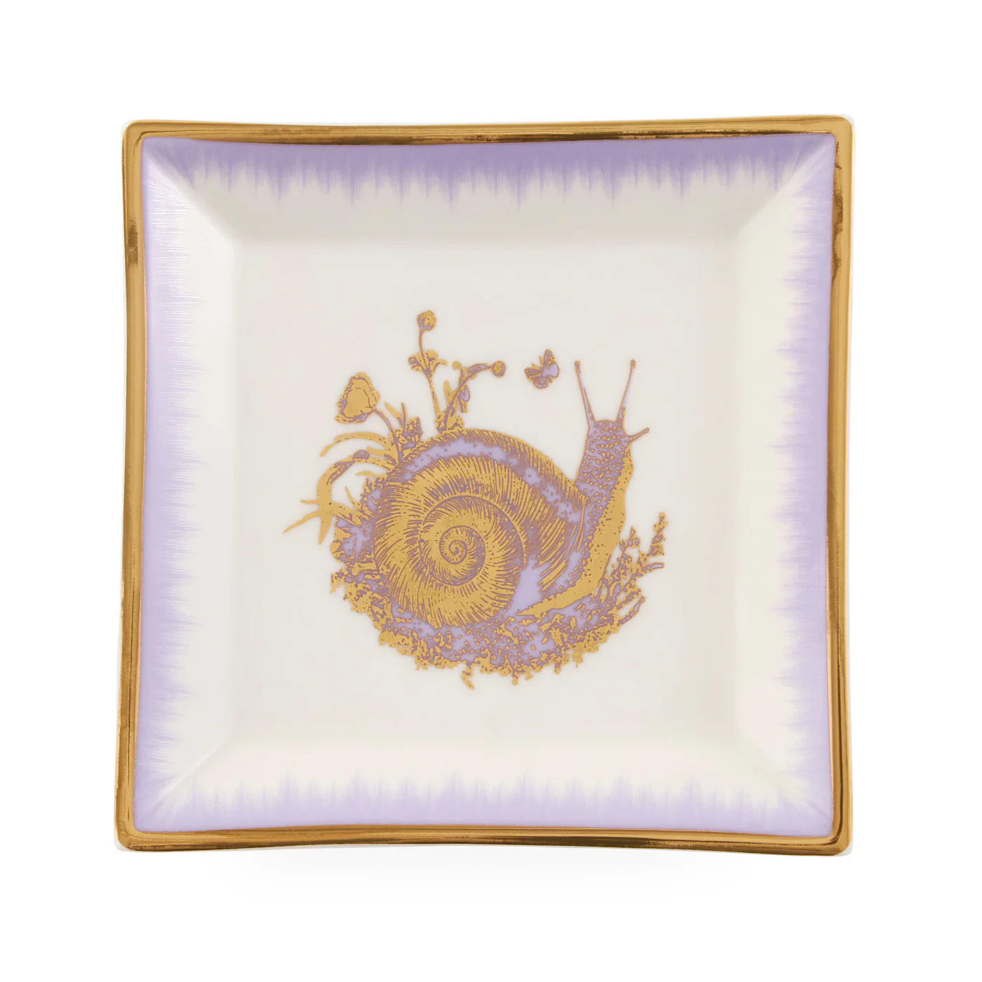 Botanist Snail Square Tray