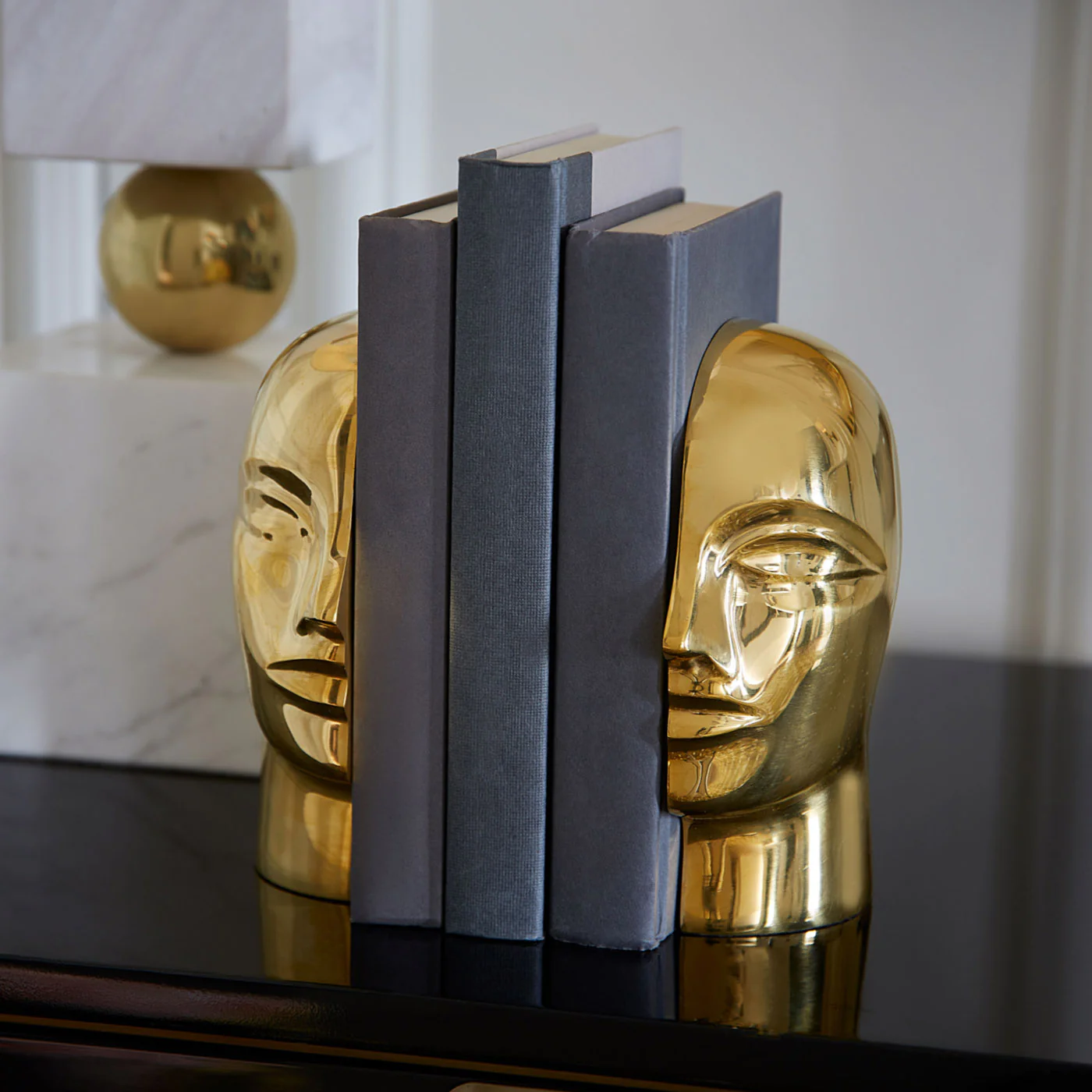 Brass Atlas Bookends - Image 2
