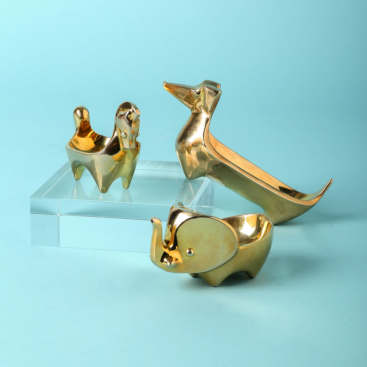 Brass Elephant Ring Bowl - Image 2