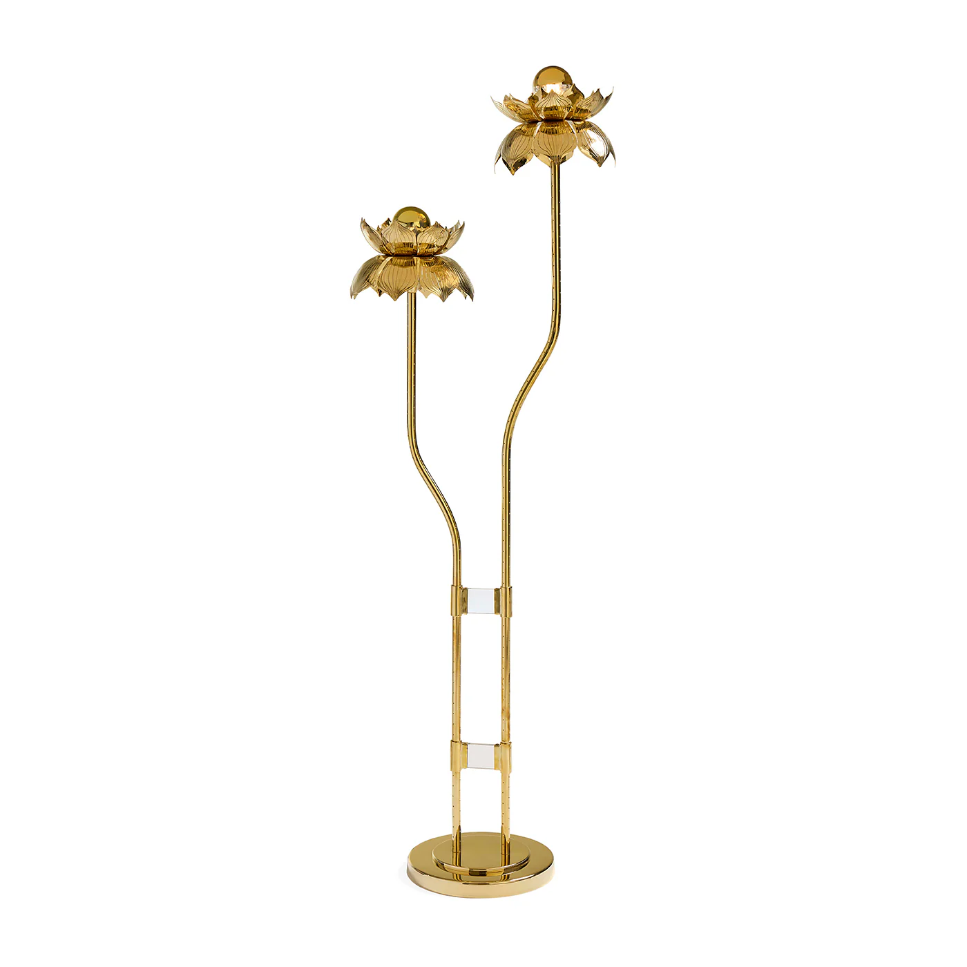 Brass Flower Floor Lamp - Image 3