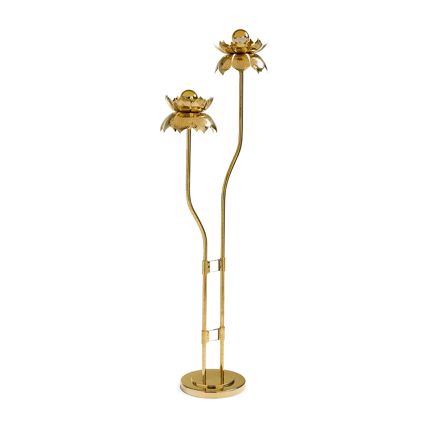 Brass Flower Floor Lamp - Image 4