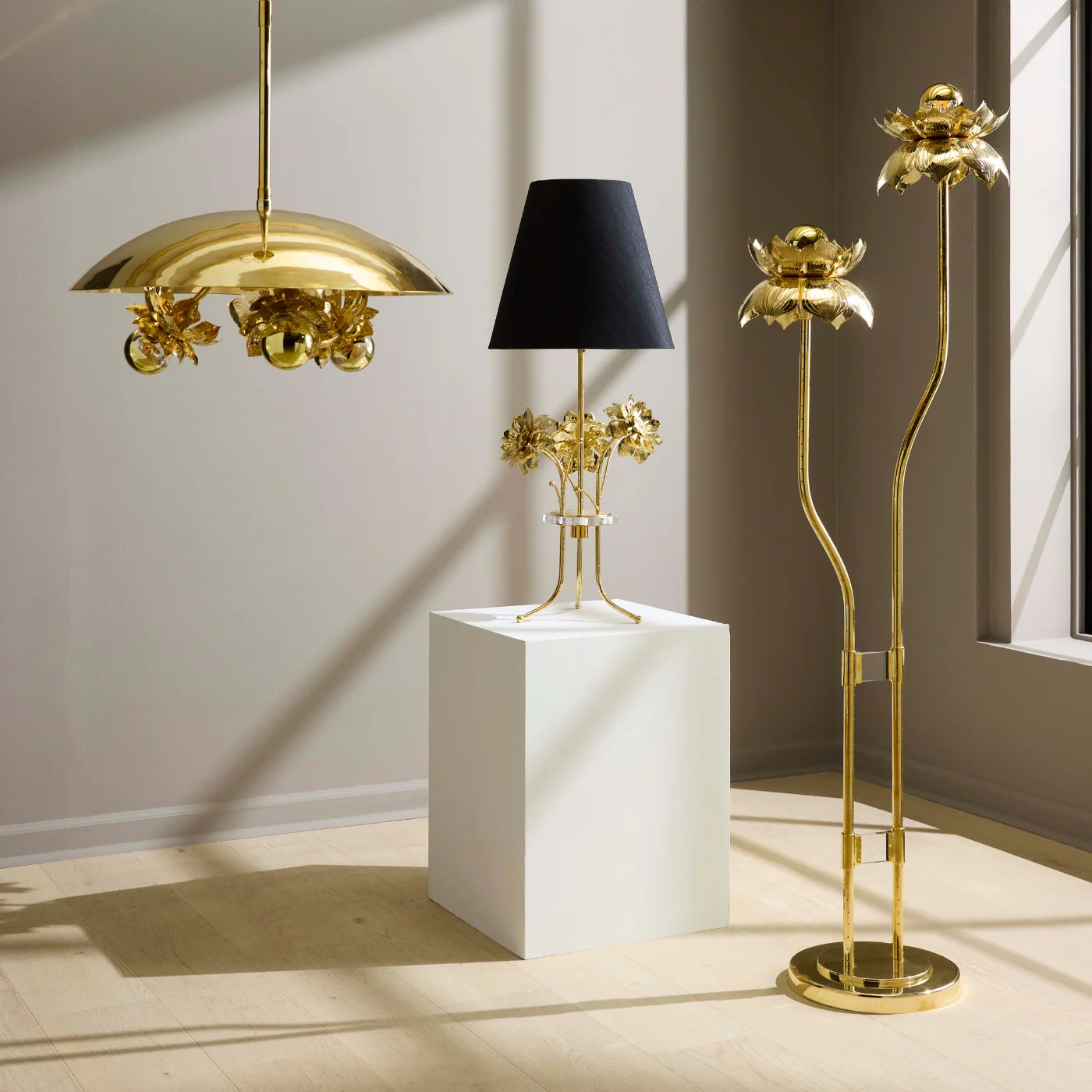 Brass Flower Pendant - Image 2