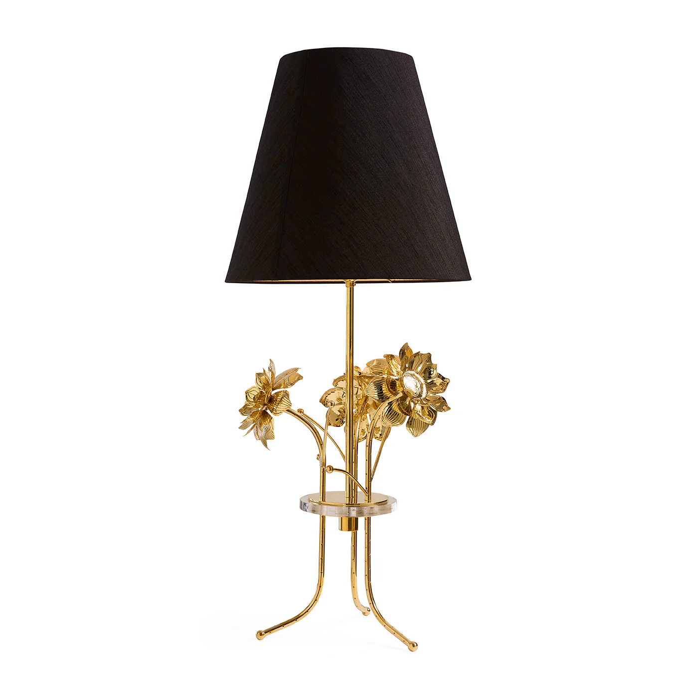 Brass Flower Table Lamp - Image 5