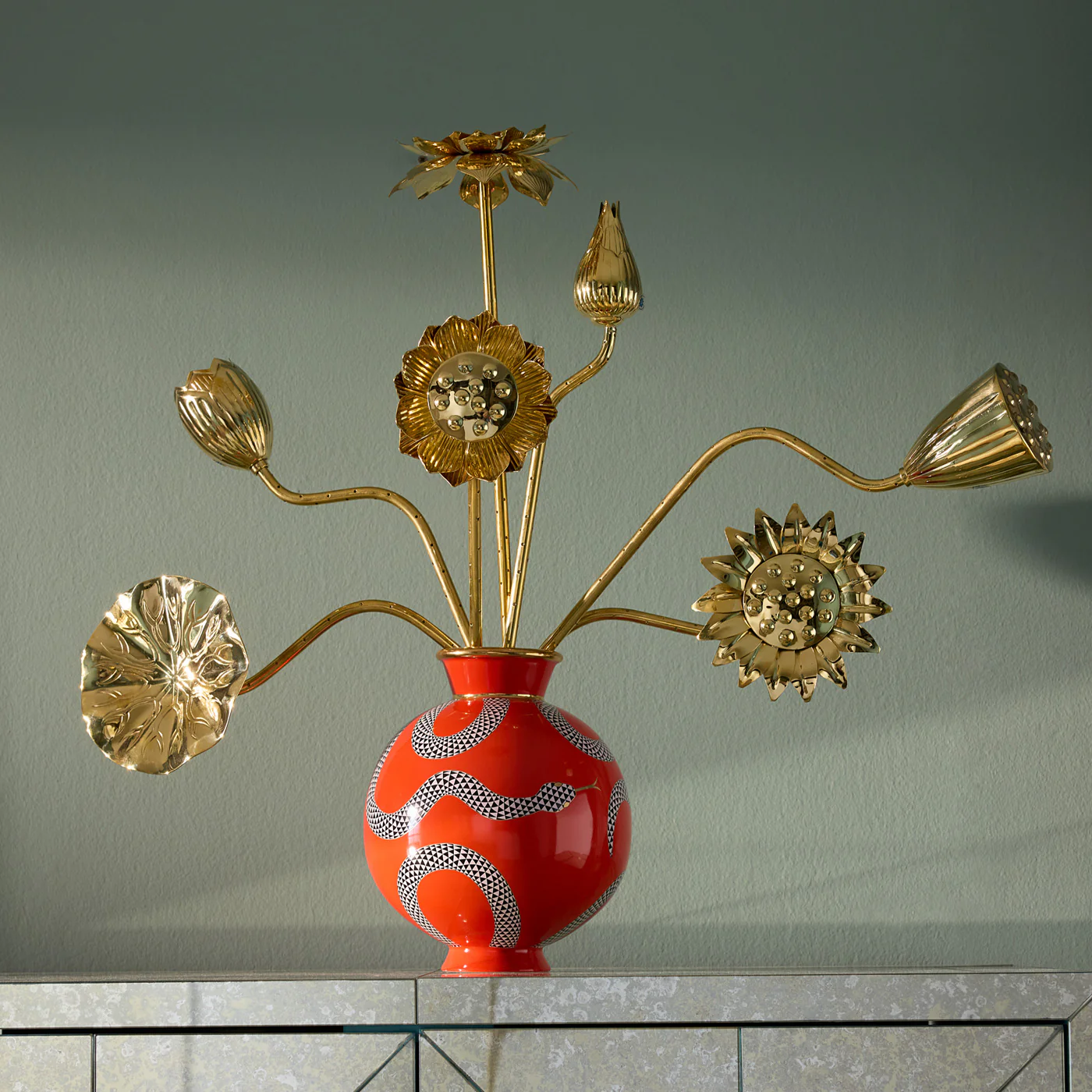 Brass Flowers Bouquet - Image 2