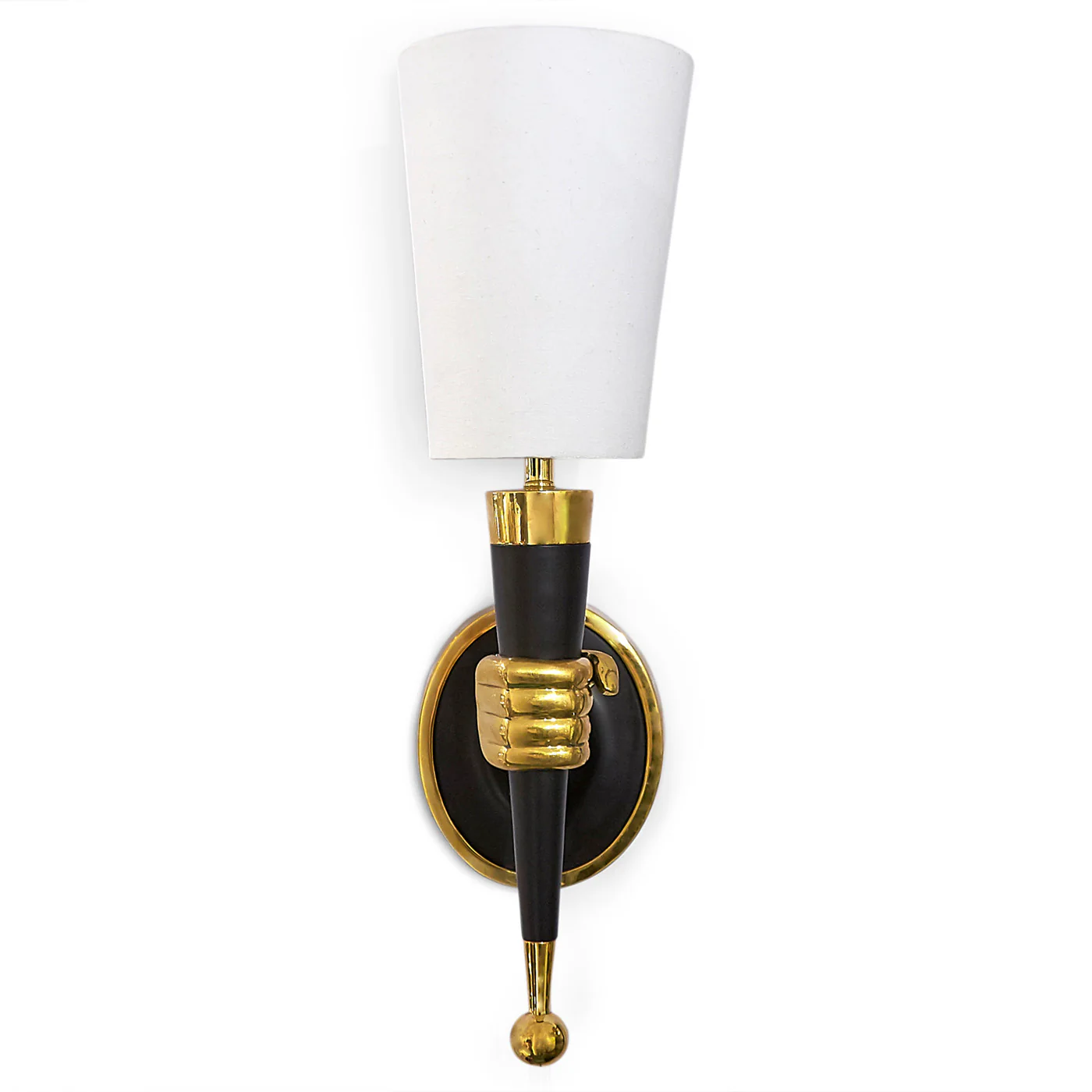 Brass Hand Sconce - Image 4
