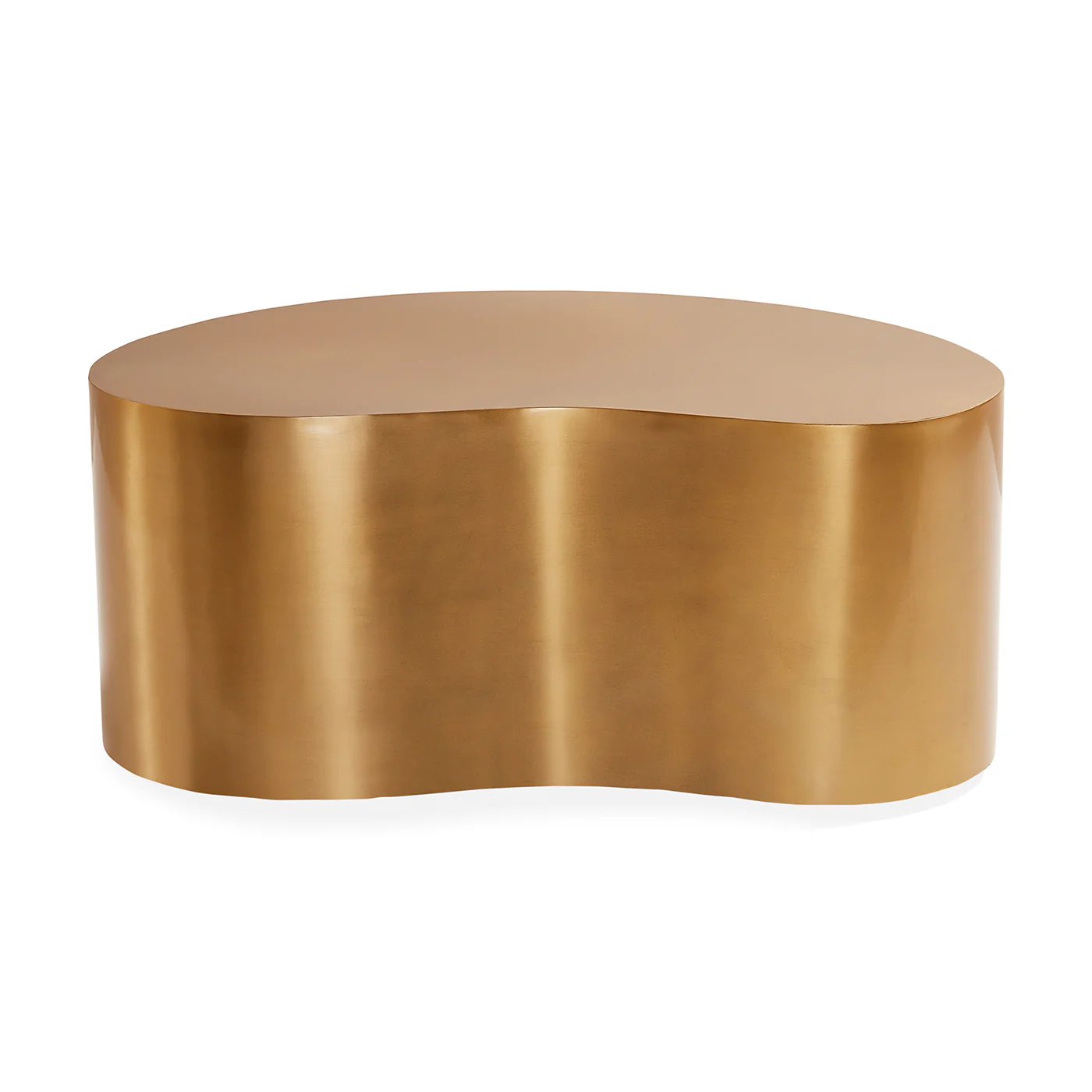 Brass Kidney Small Table