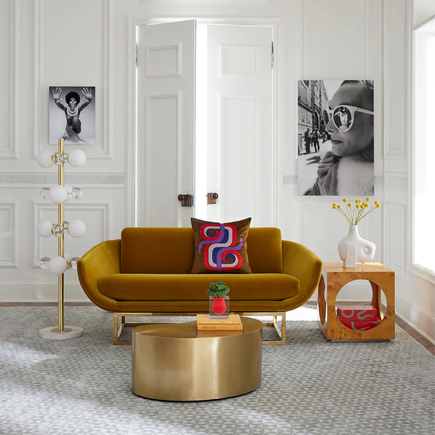 Brass Kidney Small Table - Image 2