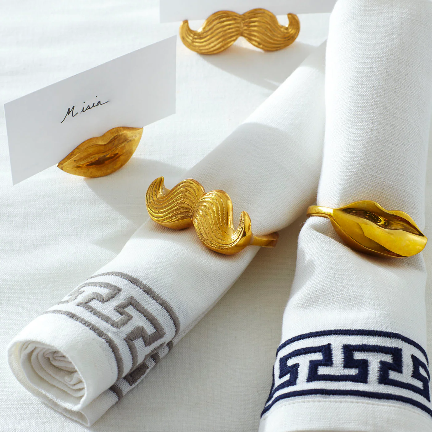 Brass Muse Napkin Rings - Image 7