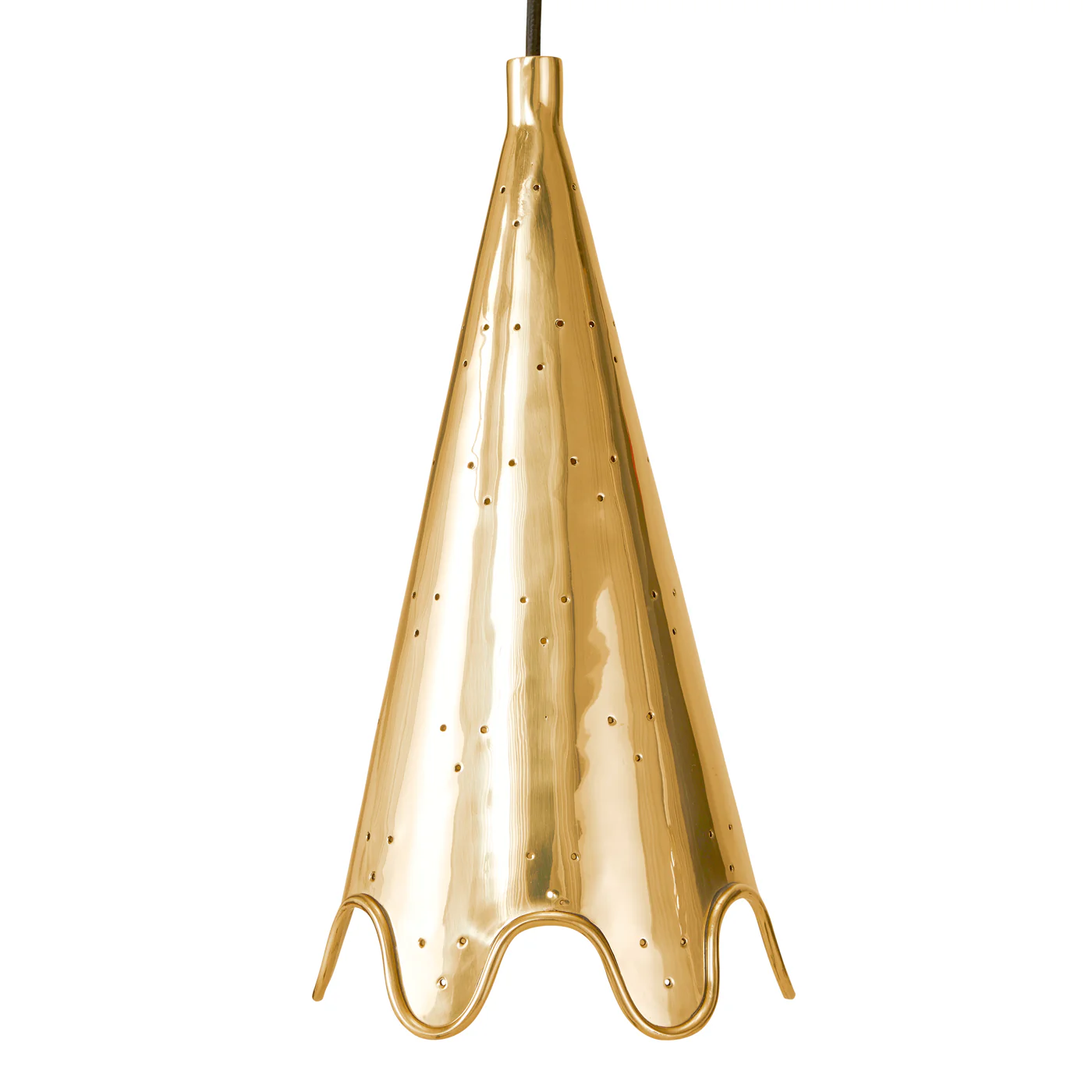 Brass Ripple Pendant - Image 5