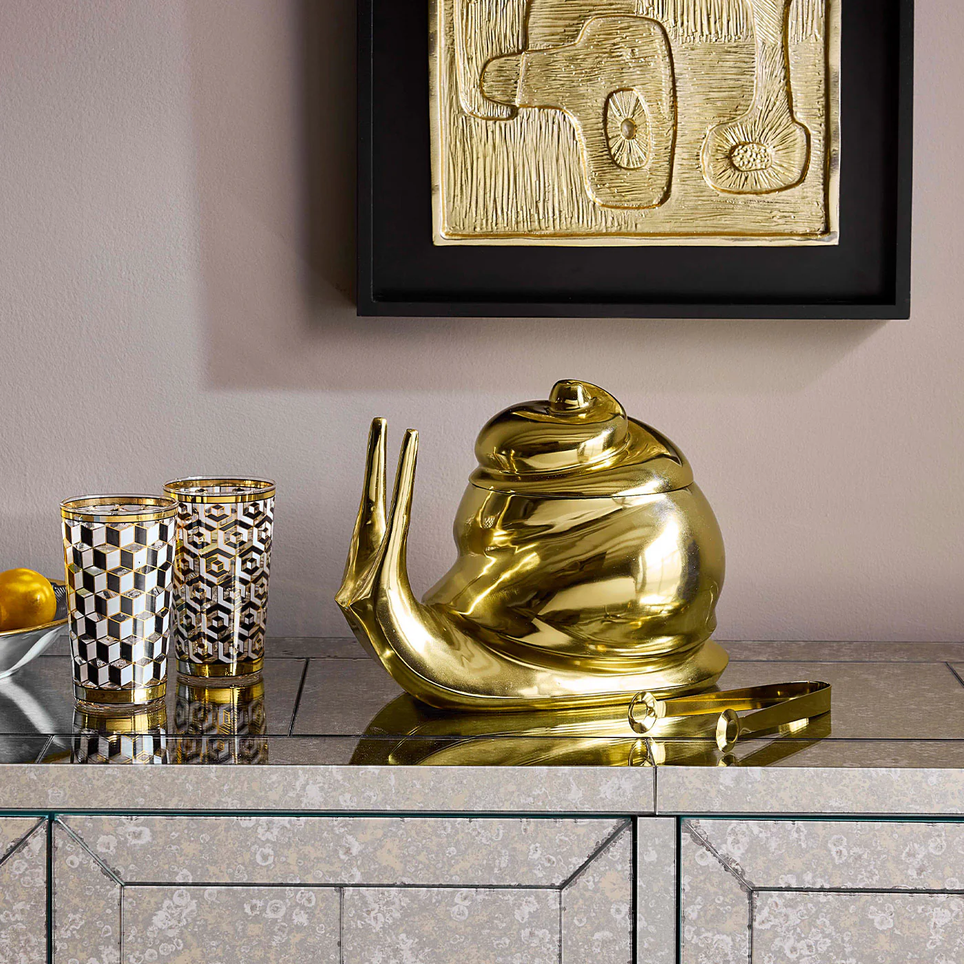 Brass Snail Ice Bucket - Image 2