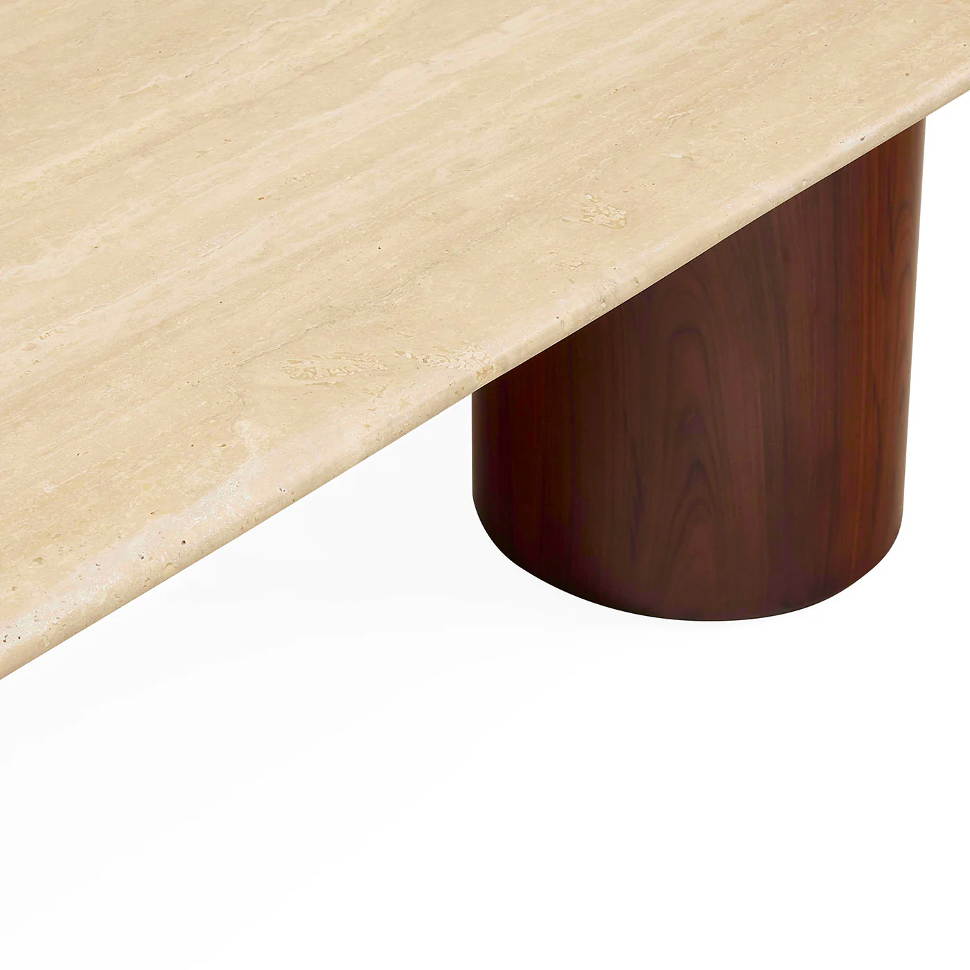 Travertine Capsule Dining Table - Image 6