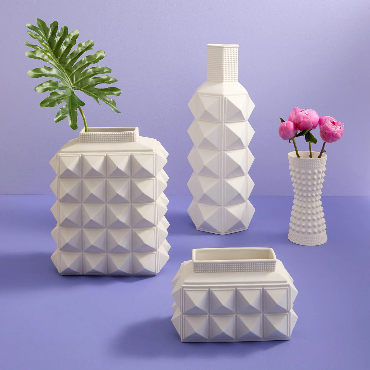 Charade Studded Low Vase - Image 3