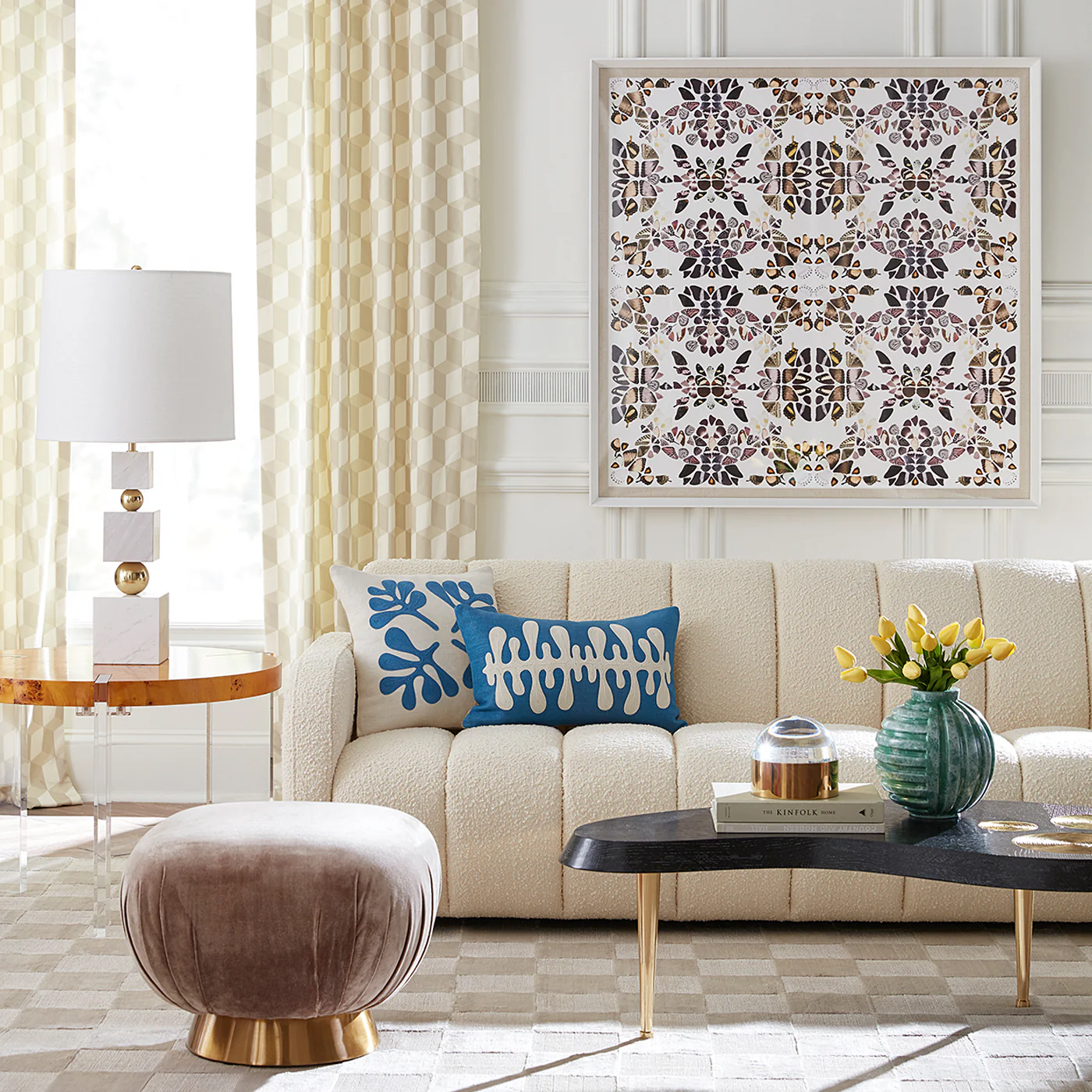 Checkerboard Hand-Loomed Rug - Image 10