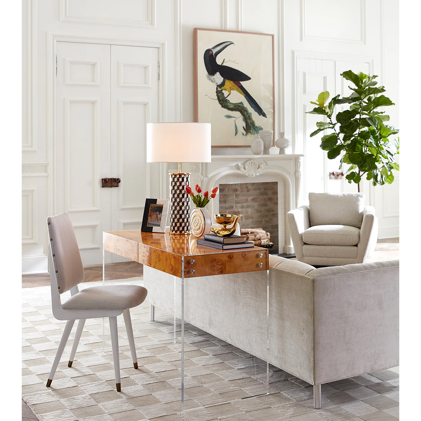 Checkerboard Hand-Loomed Rug - Image 9