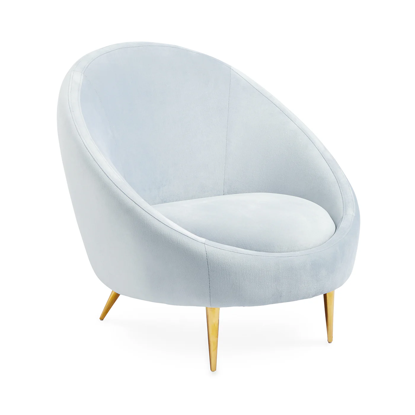 Ether Chair in Bergamo Ice Velvet