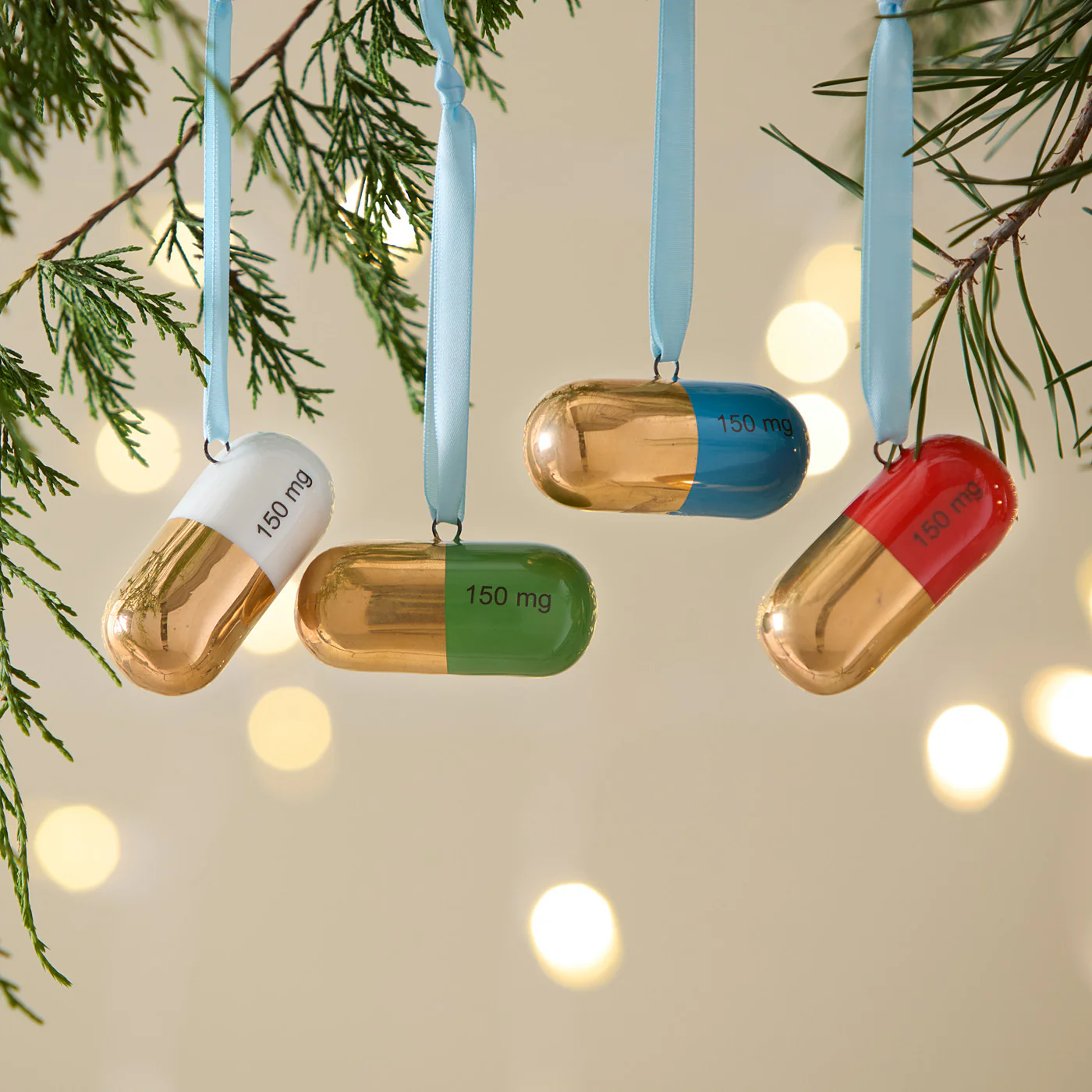 Full Dose Gold Ornament Set - Image 2