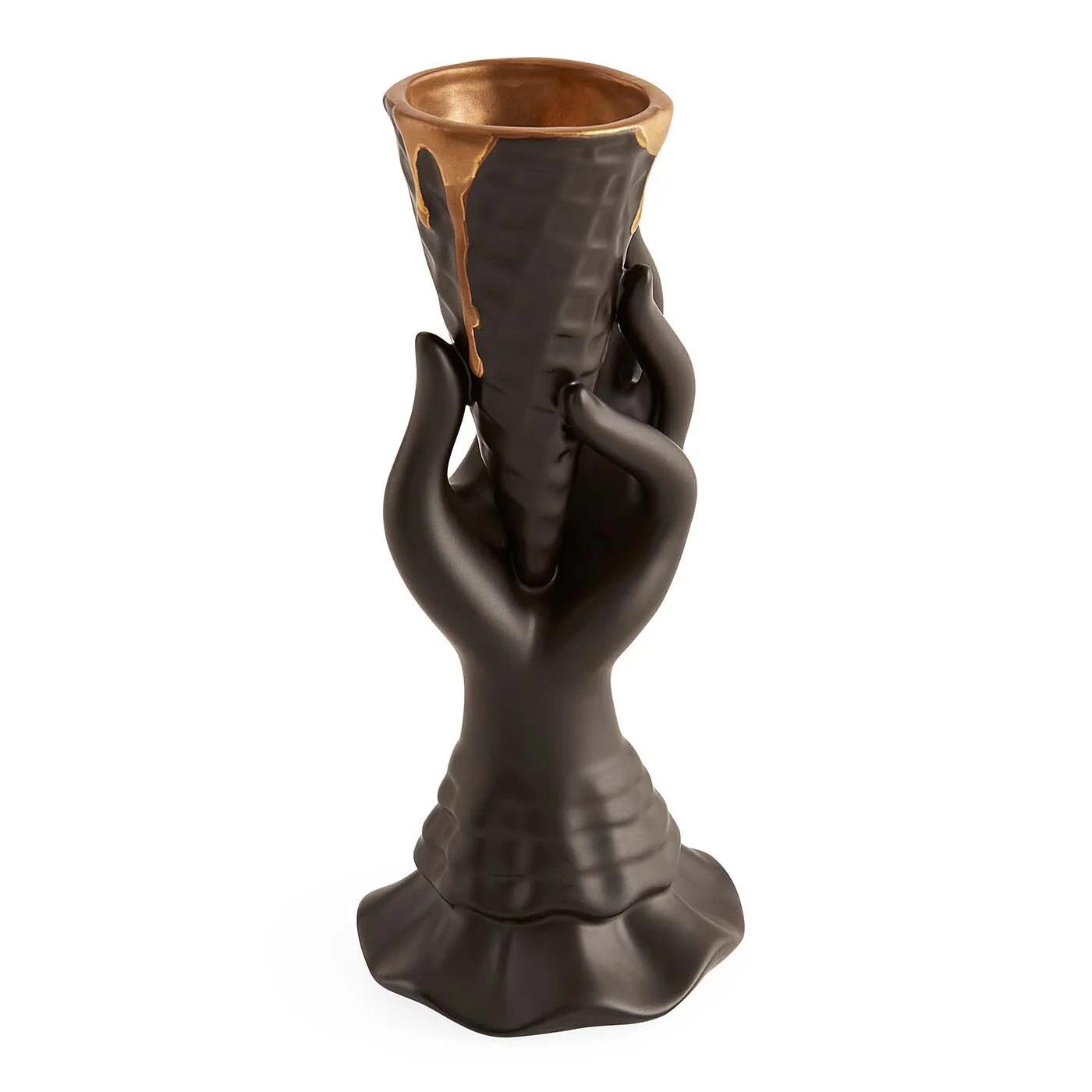 Gilded I-Scream Bud Vase