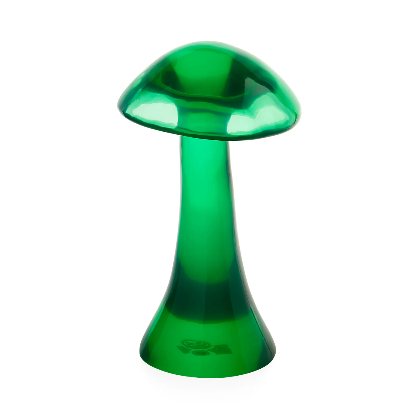 Green Acrylic Mushroom Objet - Image 5