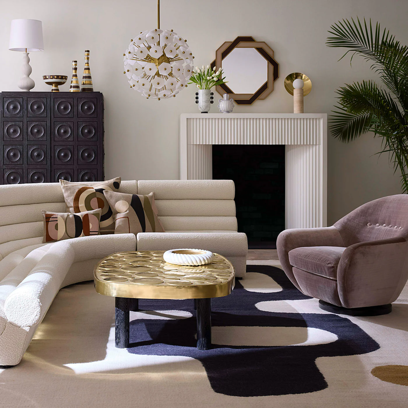Halo Travertine Table Lamp - Image 2