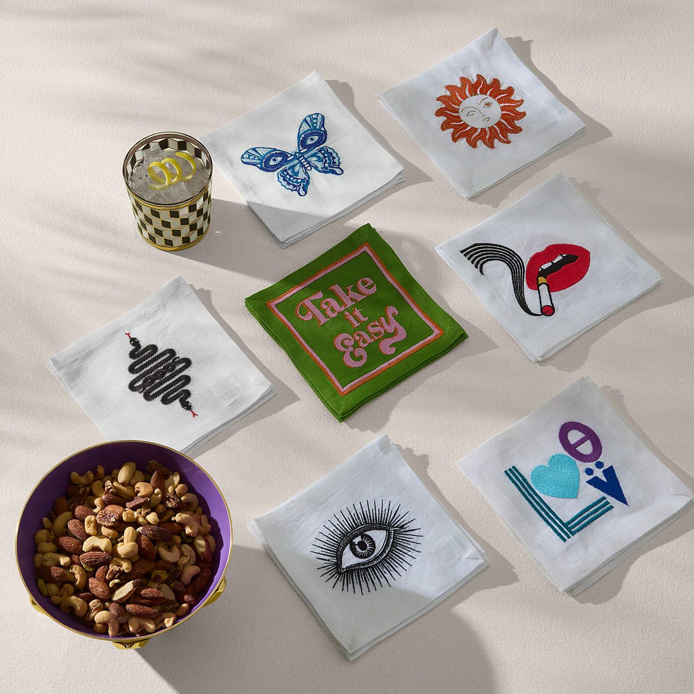 Lips Cocktail Napkins - Image 6