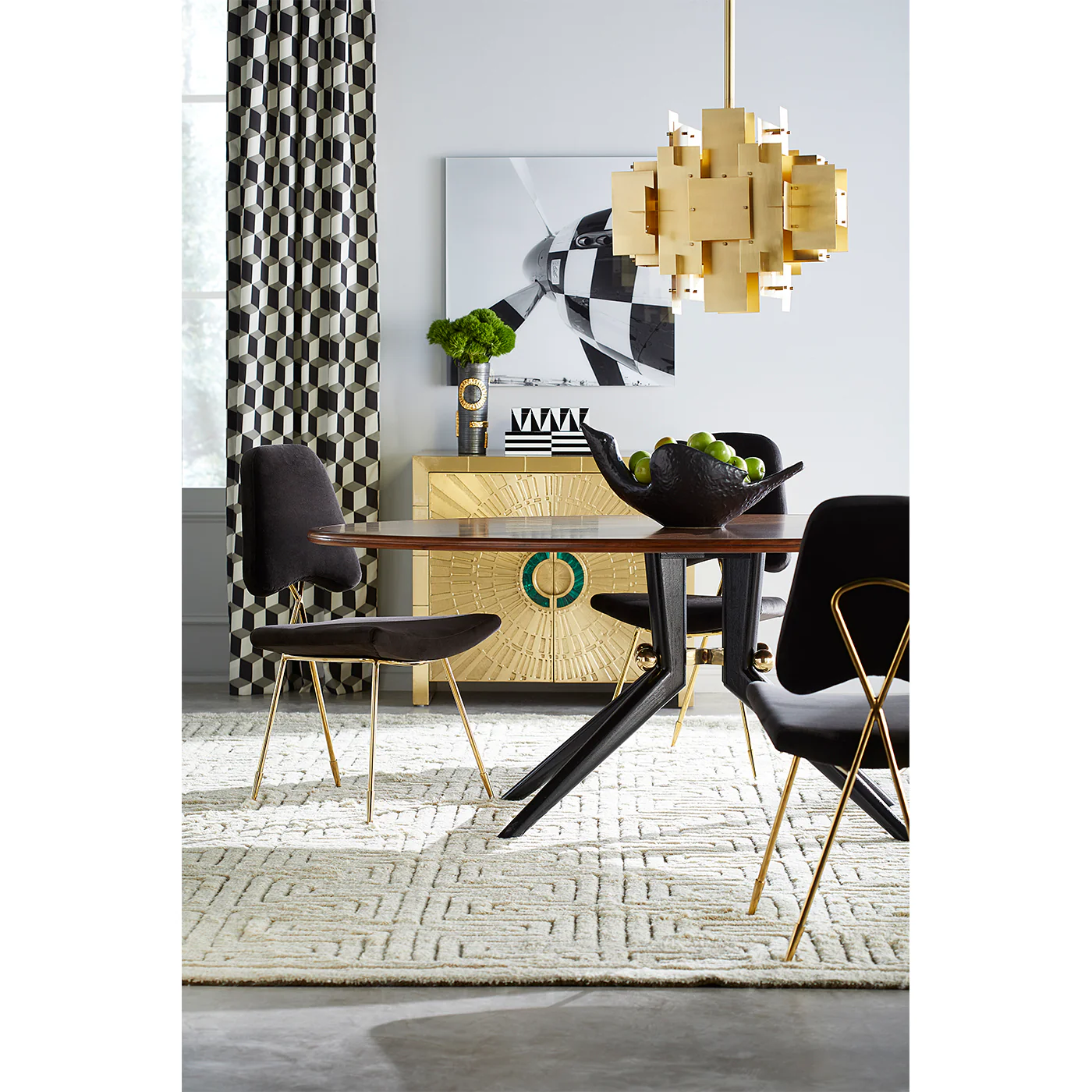 Maxime Dining Chair in Rialto Charcoal - Image 3
