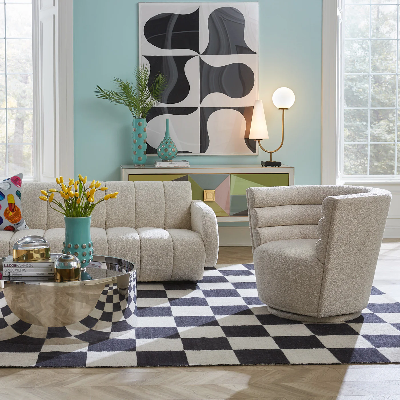 Maxime Swivel Club Chair - Image 2