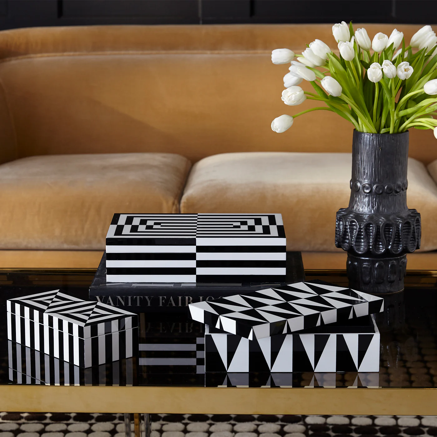 Medium Op Art Lacquer Box - Image 2