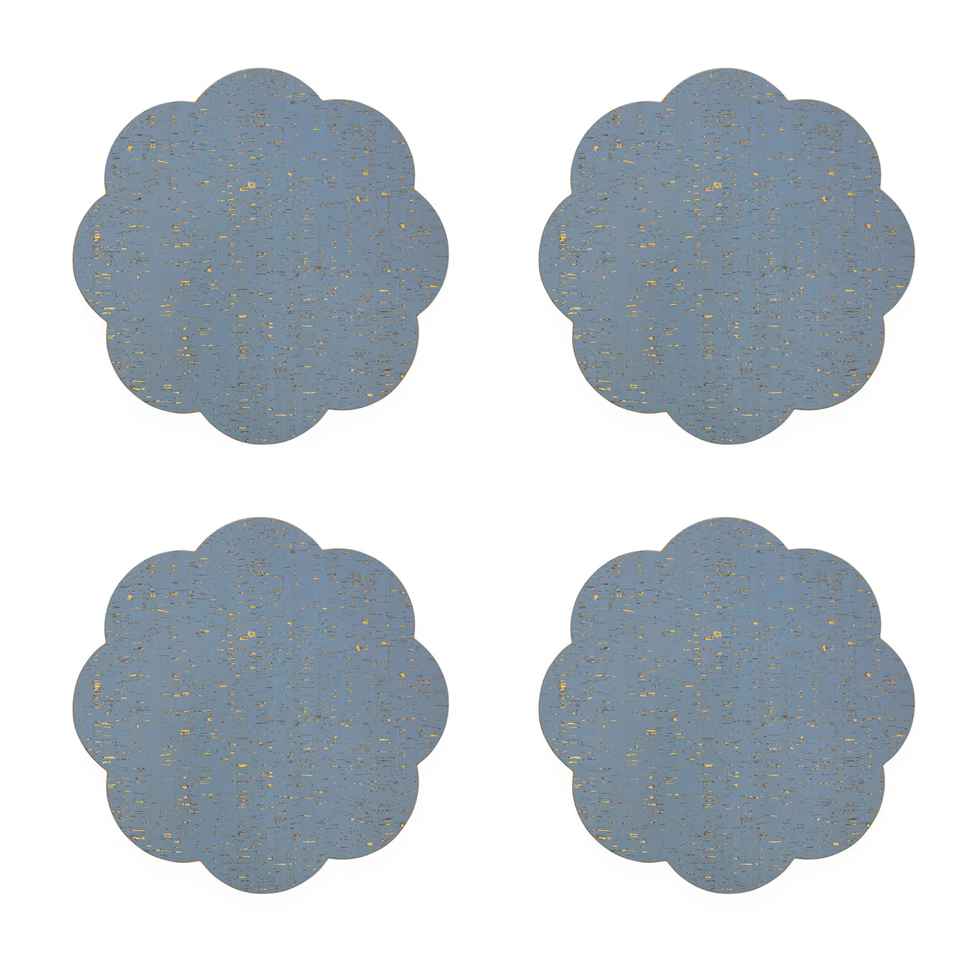 Metallic Cork Petal Placemat Set - Image 3