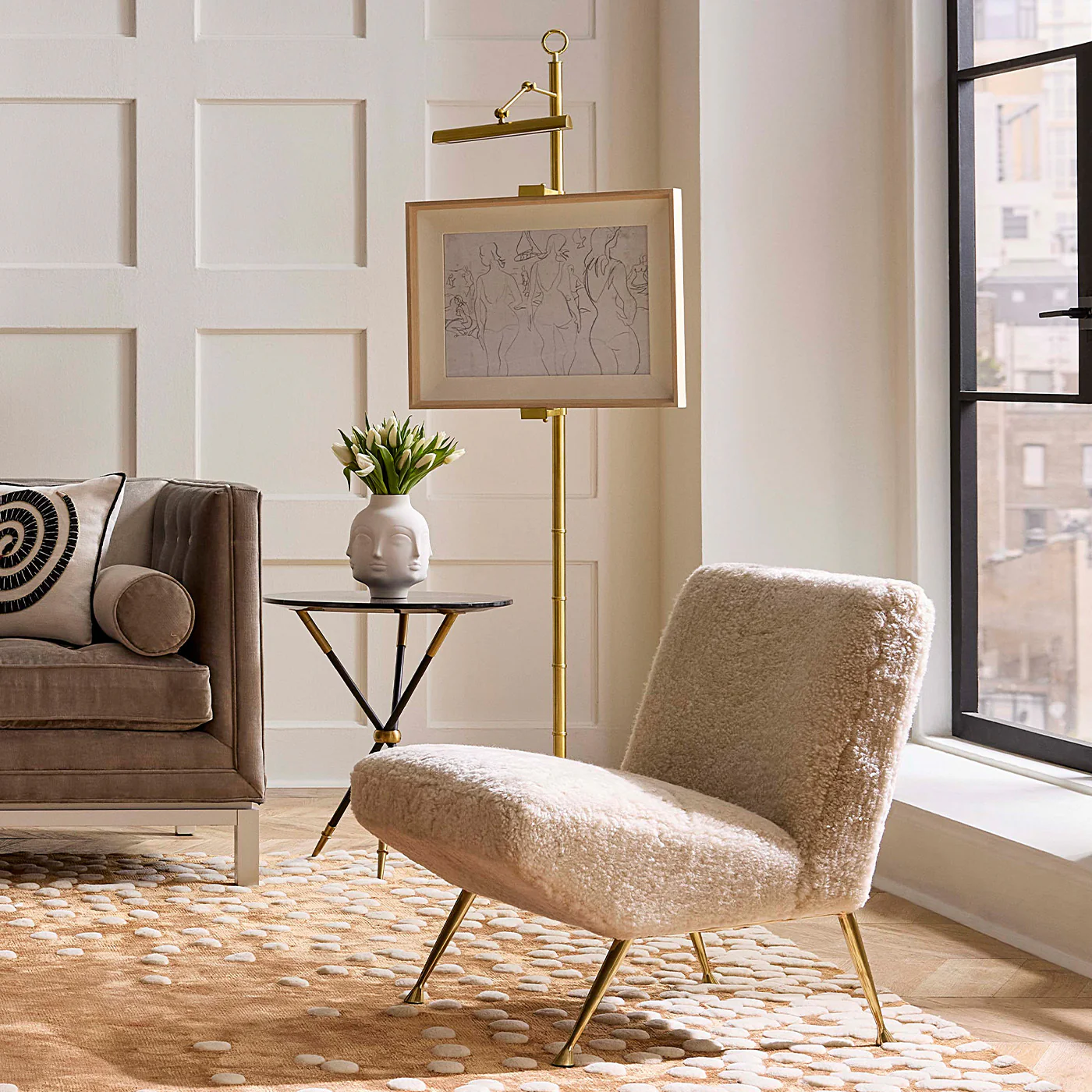 Meurice Easel Floor Lamp - Image 2