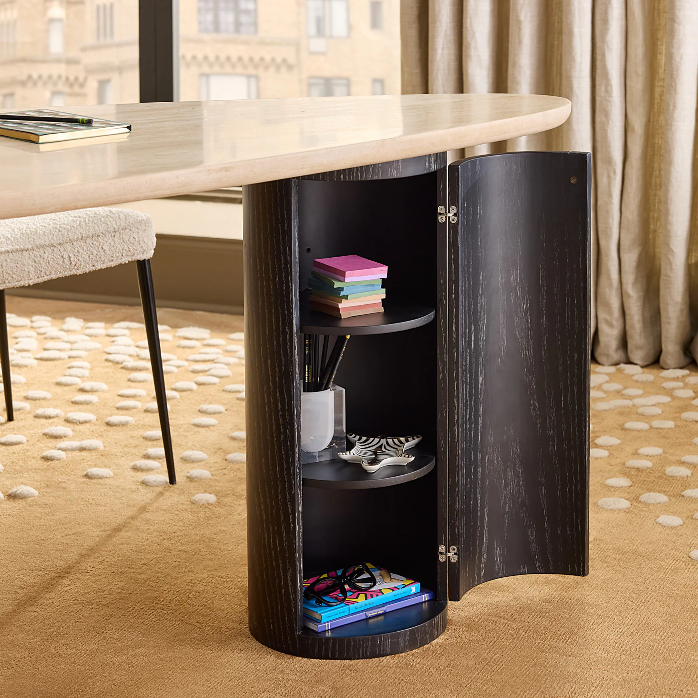 Oeuf Travertine Desk - Image 6