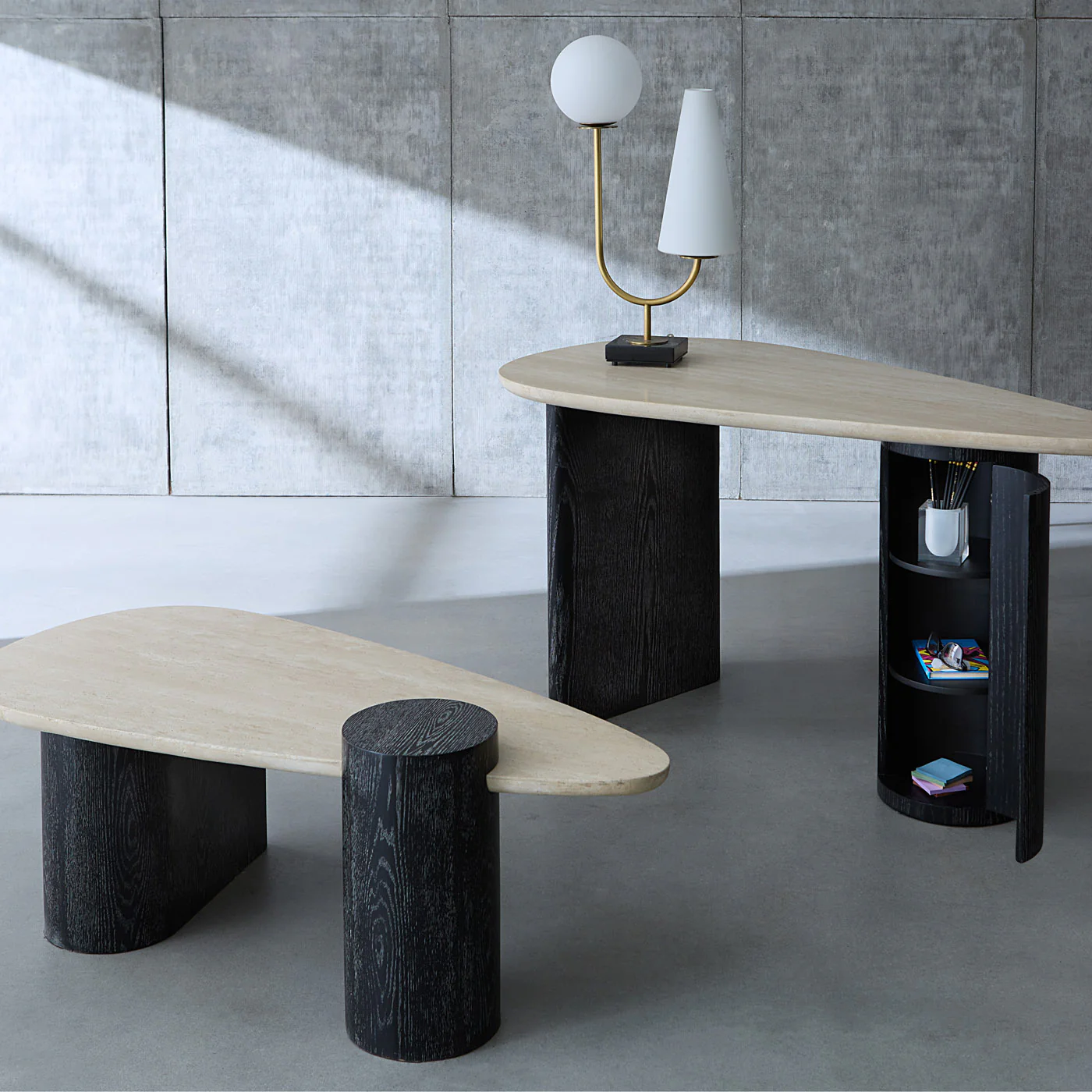 Oeuf Travertine Desk - Image 8
