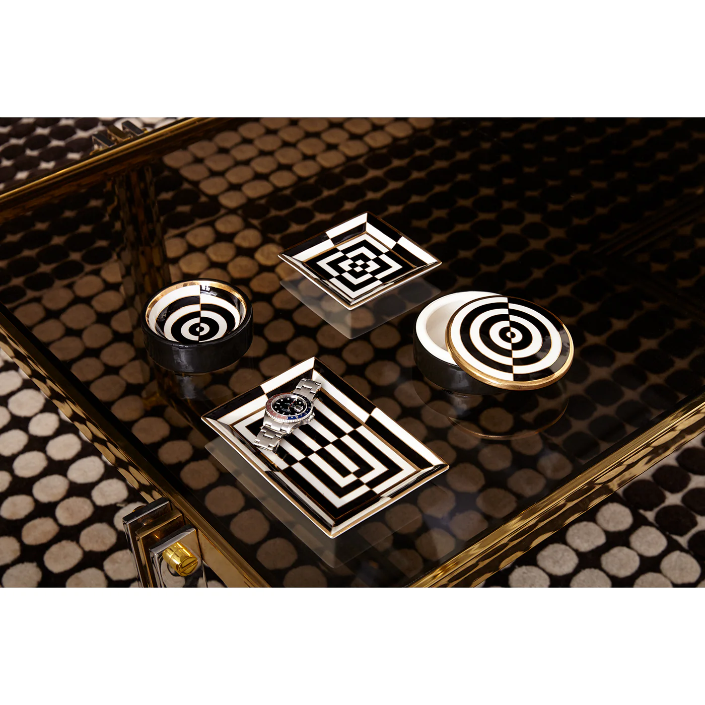 Op Art Rectangle Tray - Image 5