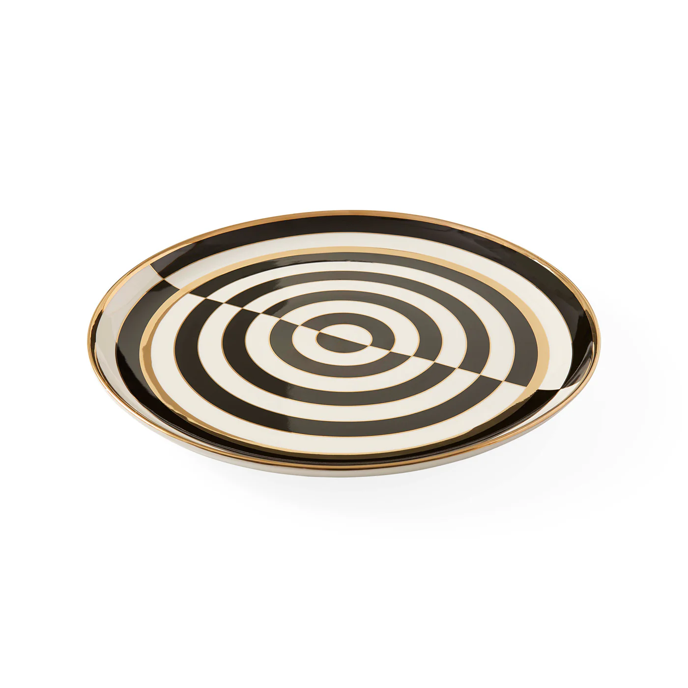 Op Art Round Serving Tray - Image 4