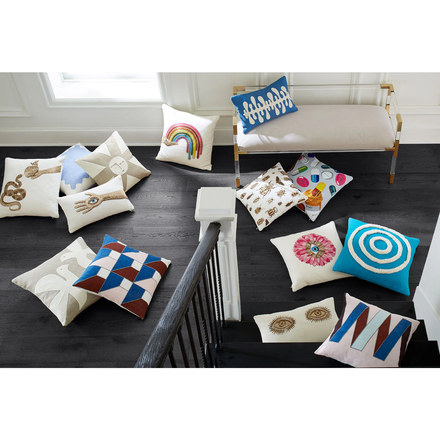 Petals Beaded Cushion - Image 4