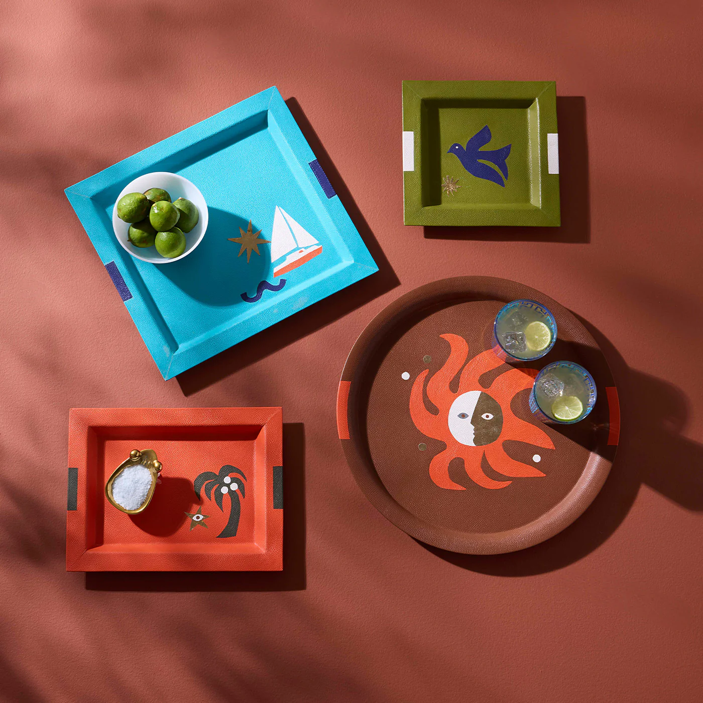 Playa Leather Boat Tray - Image 2