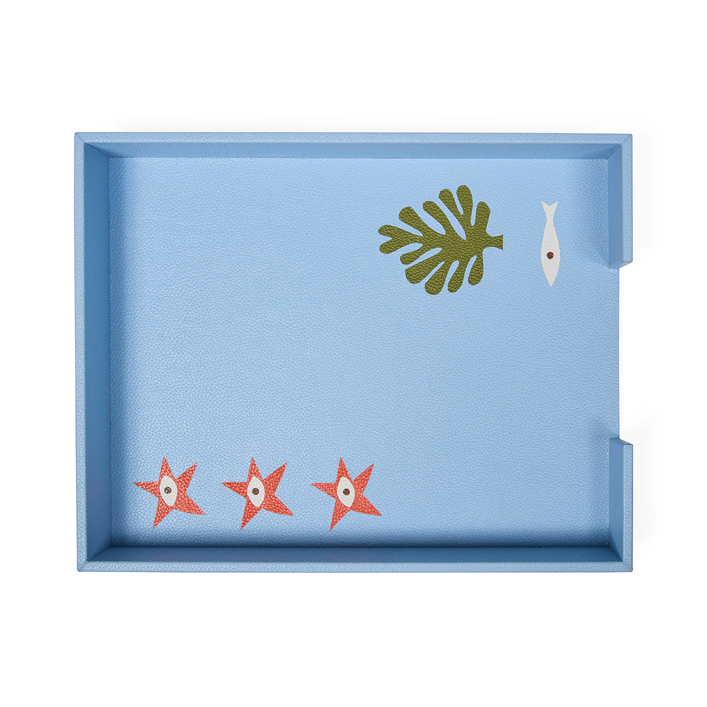 Playa Leather Letter Tray