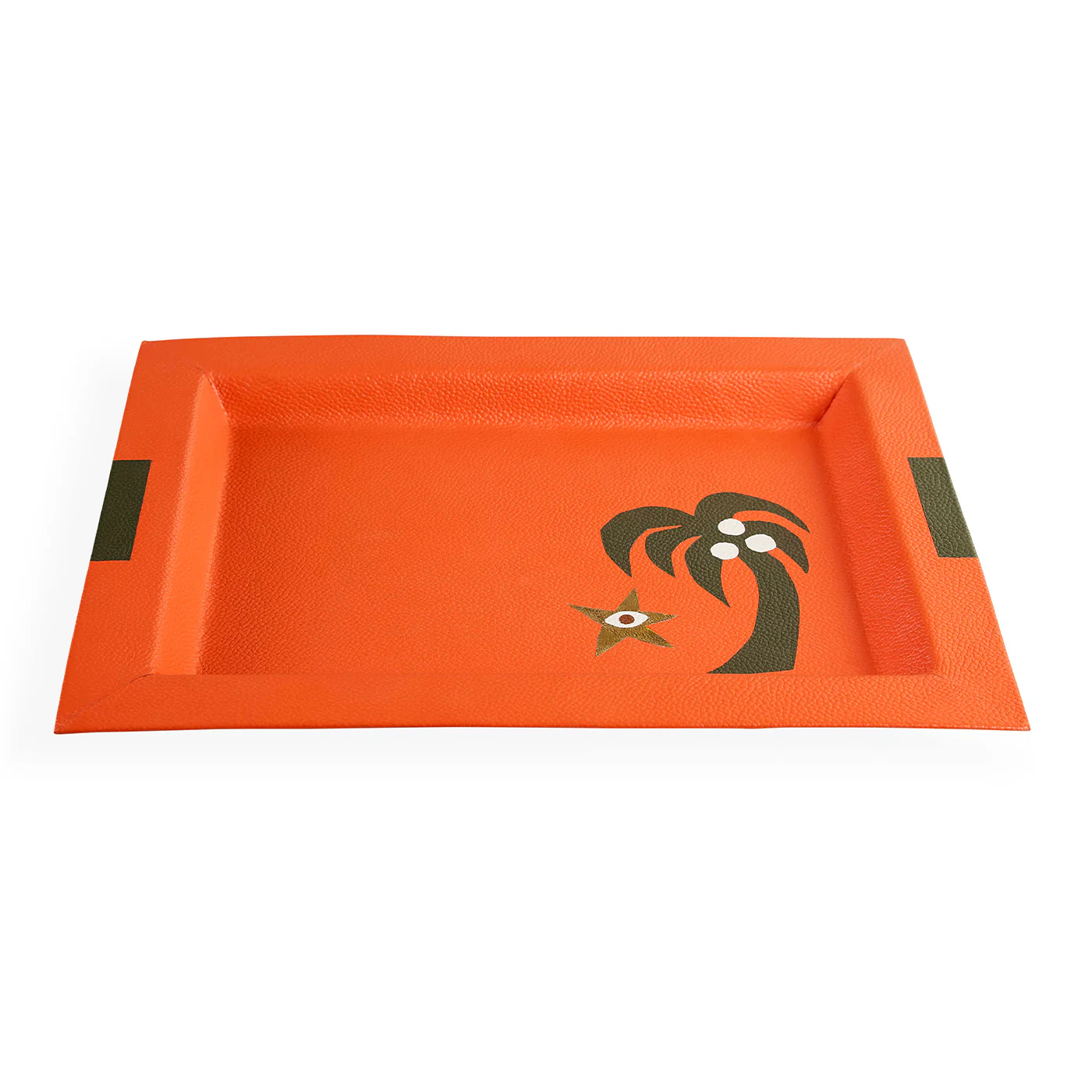 Playa Leather Palm Tree Tray - Image 3