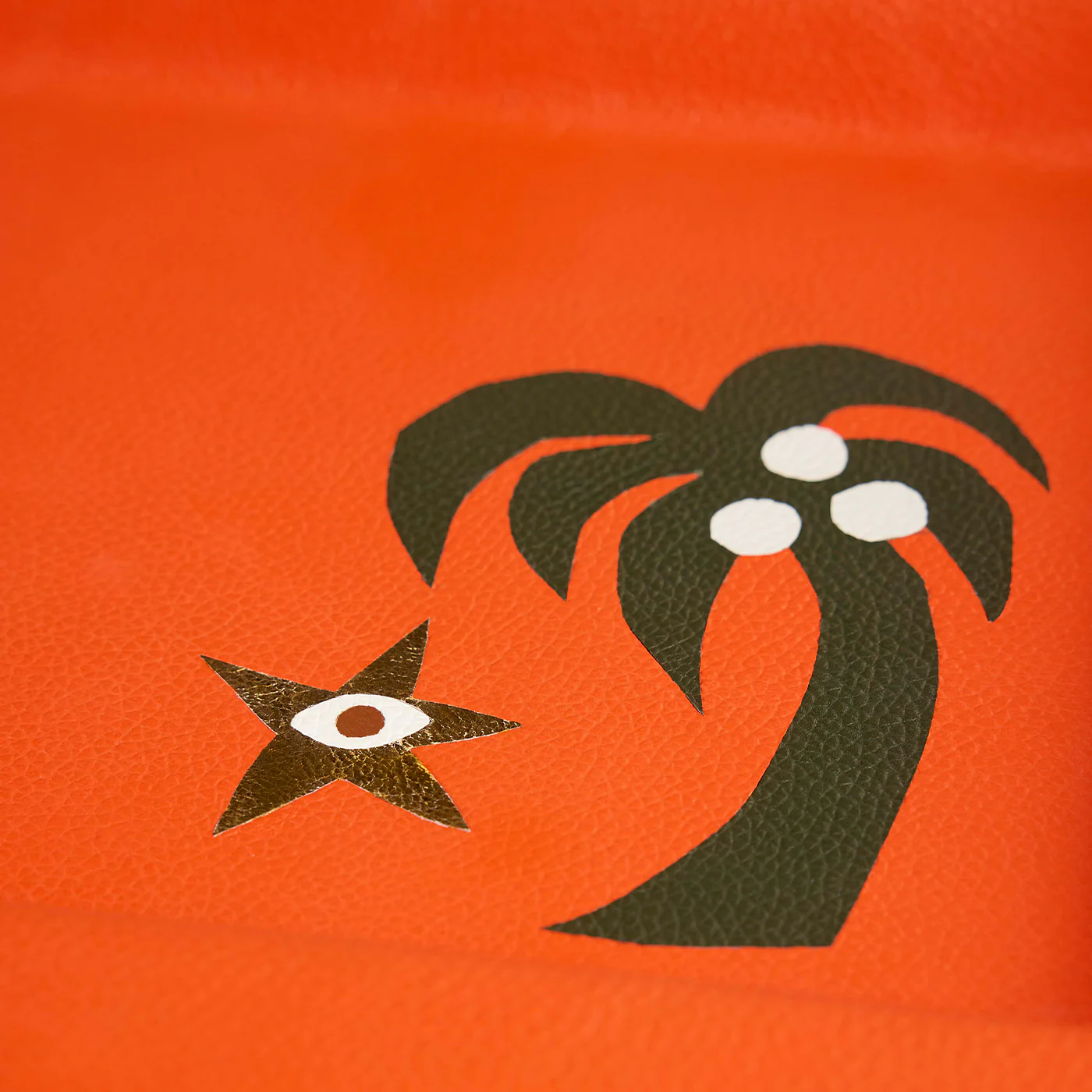 Playa Leather Palm Tree Tray - Image 4