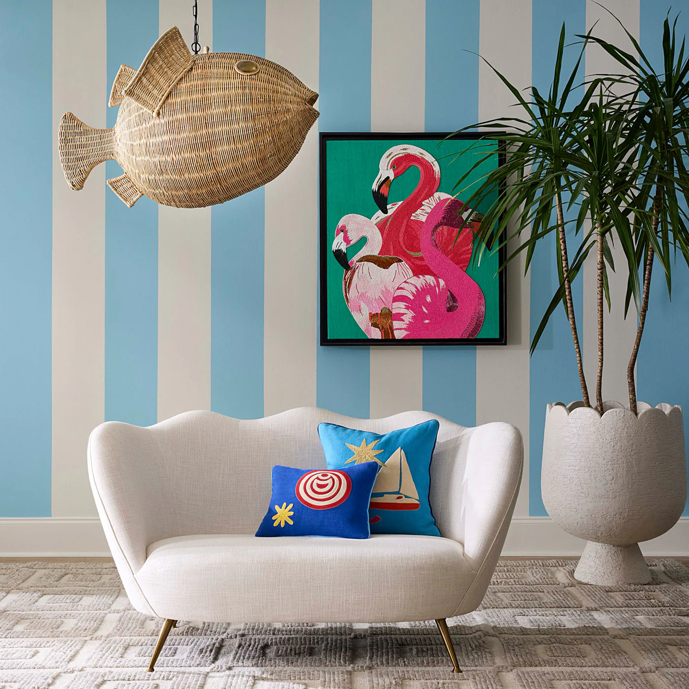 Playa Sailboat Cushion - Image 4