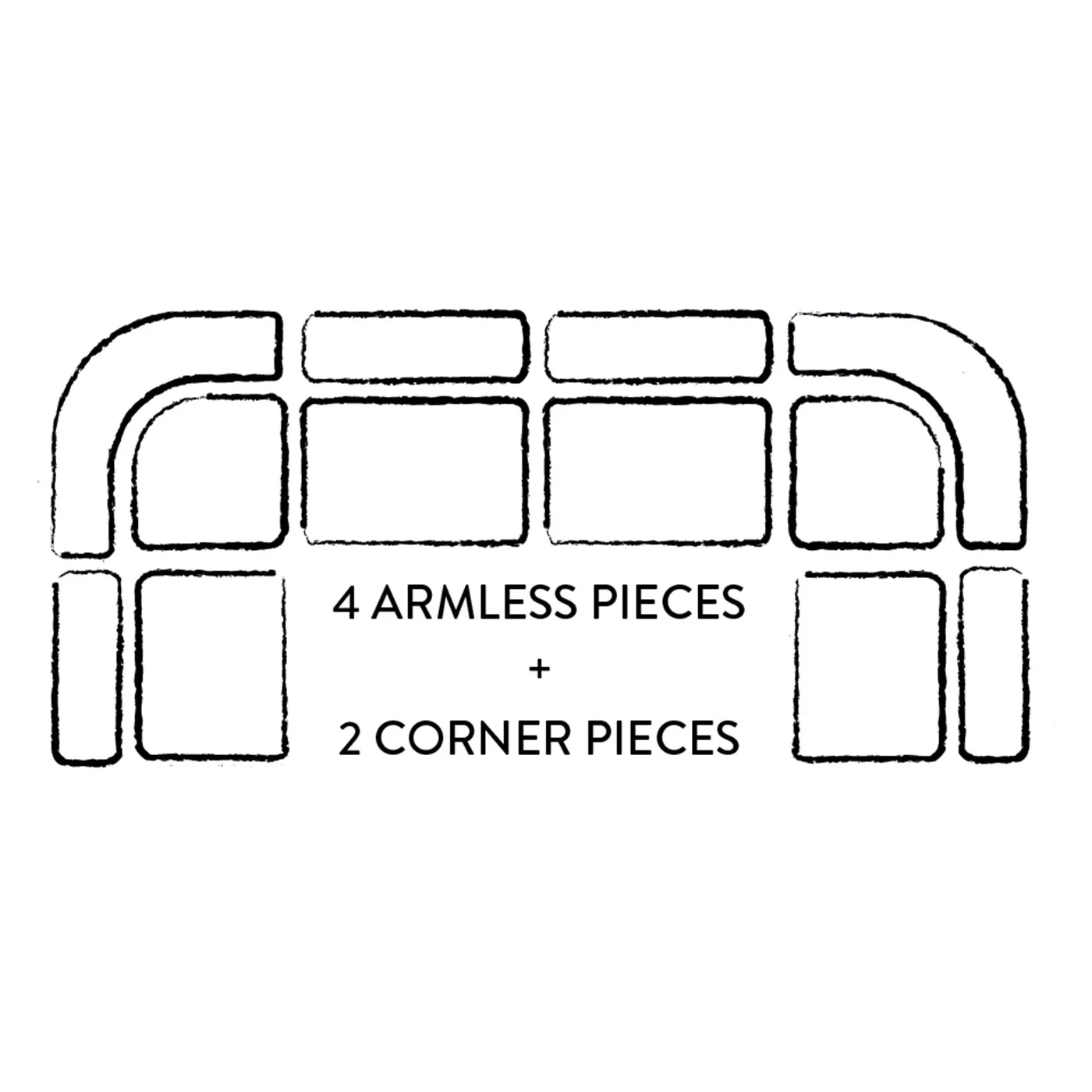 Pompidou 101.6cm Modular Corner Piece - Image 15