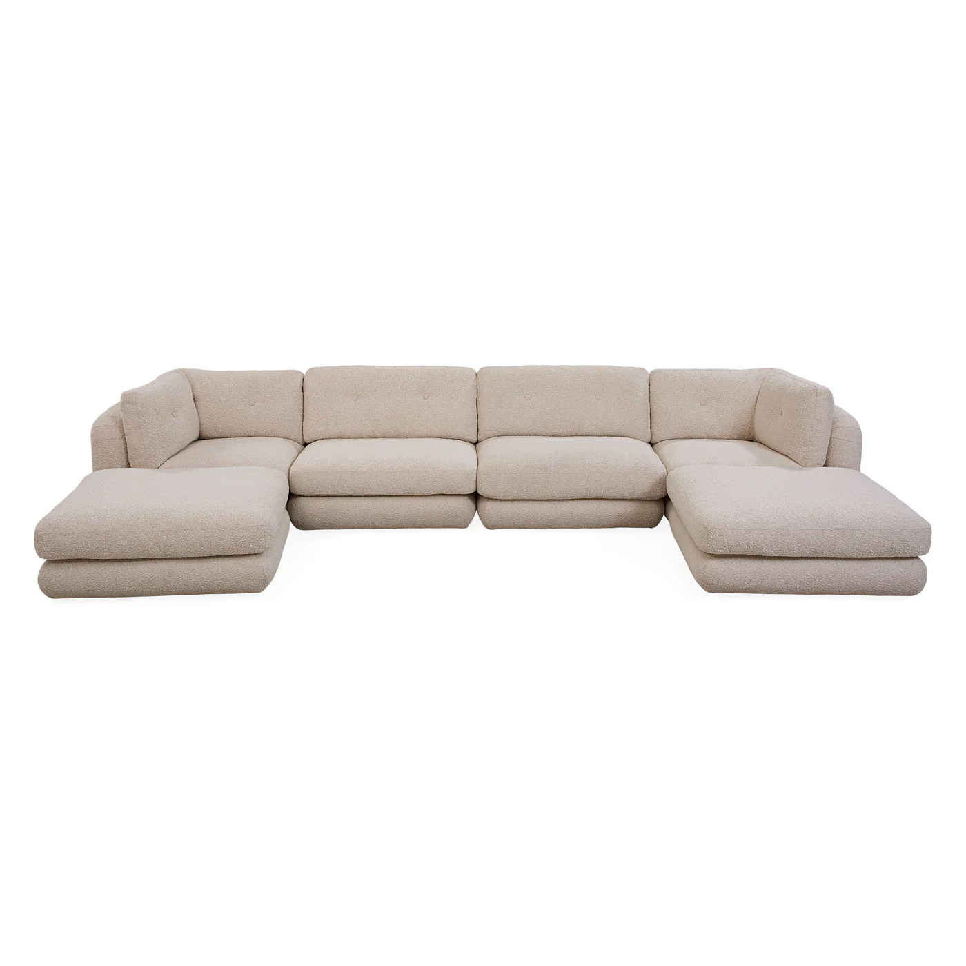Pompidou 406.4cm Modular Six-Piece Sectional with Ottoman