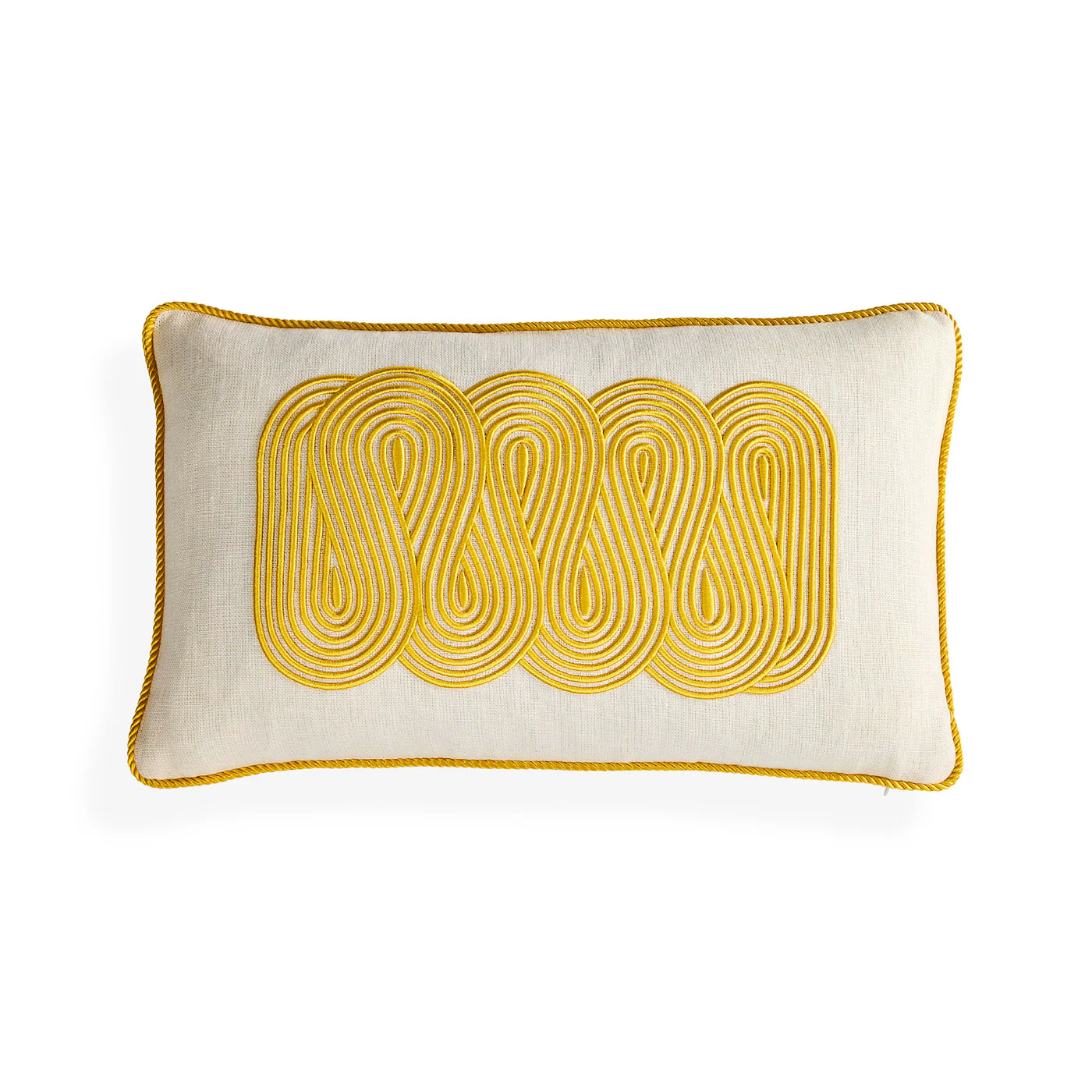 Pompidou Yellow Path Cushion